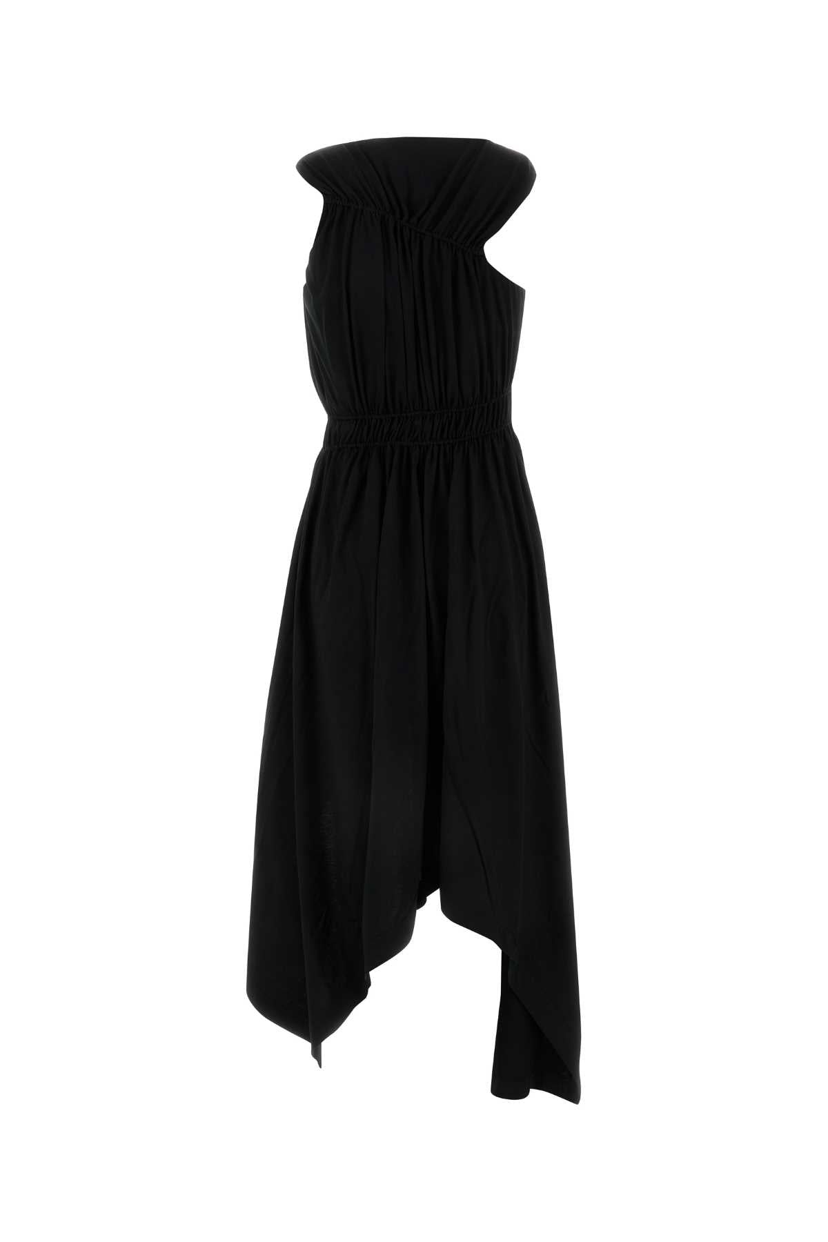 Alexander Mcqueen Women Black Jersey Dress ALEXANDER MCQUEEN