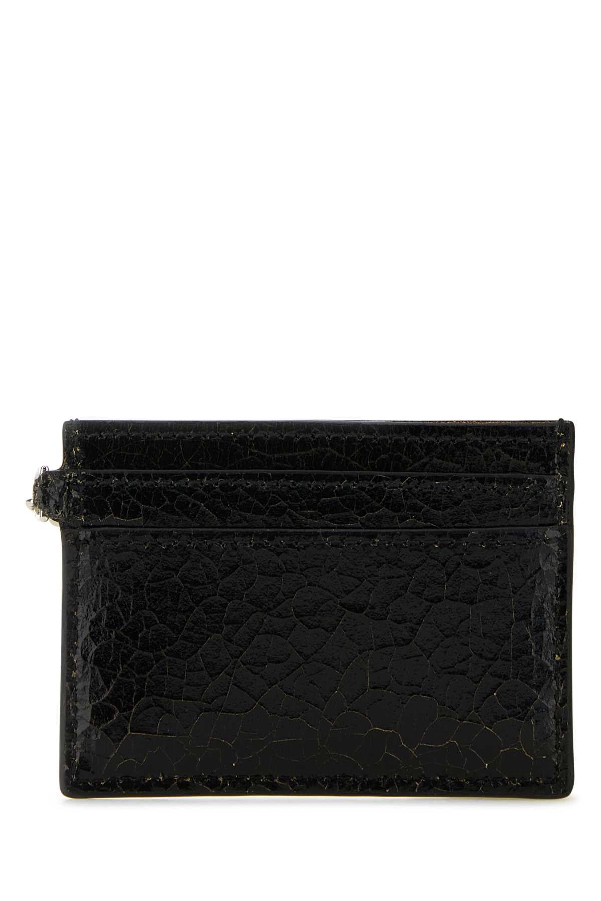 Alexander Mcqueen Men Black Leather Card Holder ALEXANDER MCQUEEN