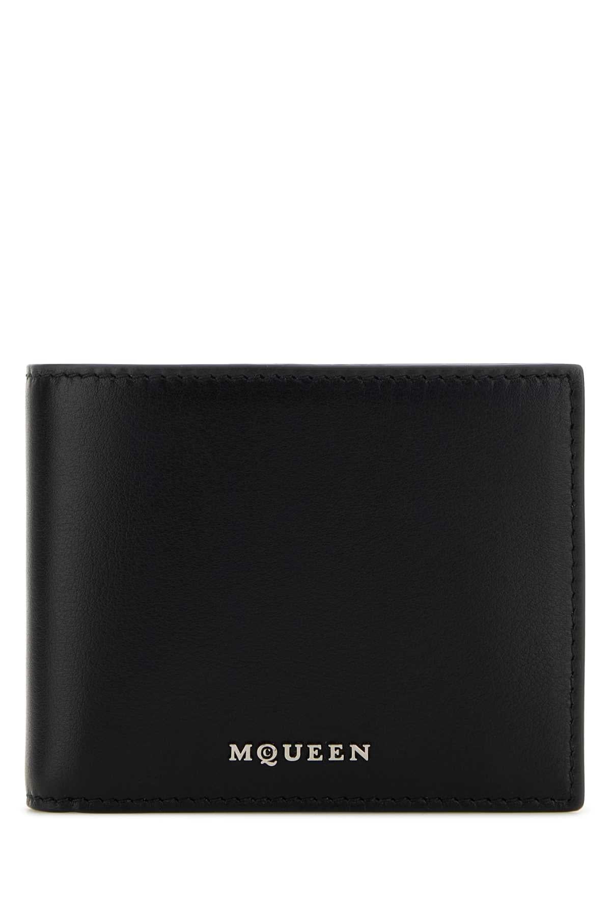 Alexander Mcqueen Men Black Leather Wallet ALEXANDER MCQUEEN