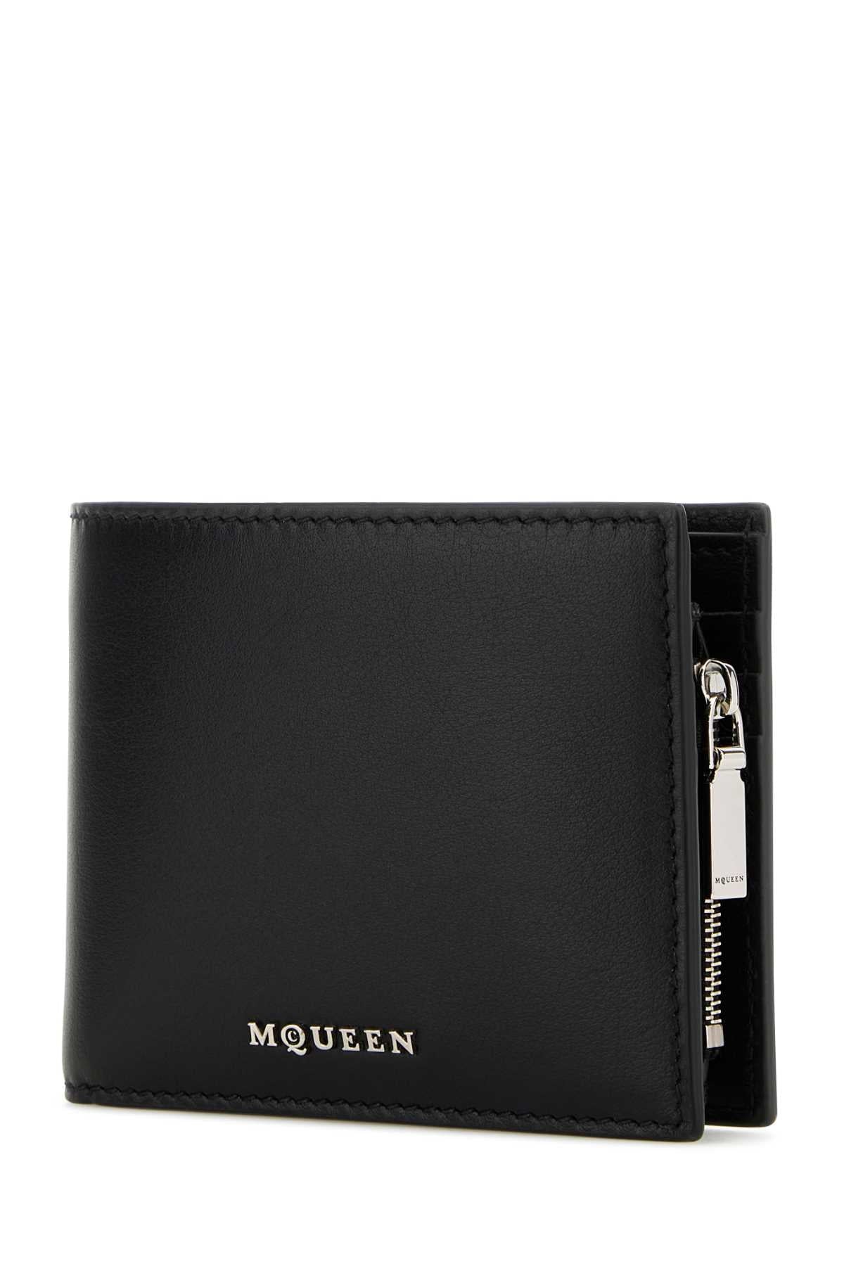 Alexander Mcqueen Men Black Leather Wallet ALEXANDER MCQUEEN