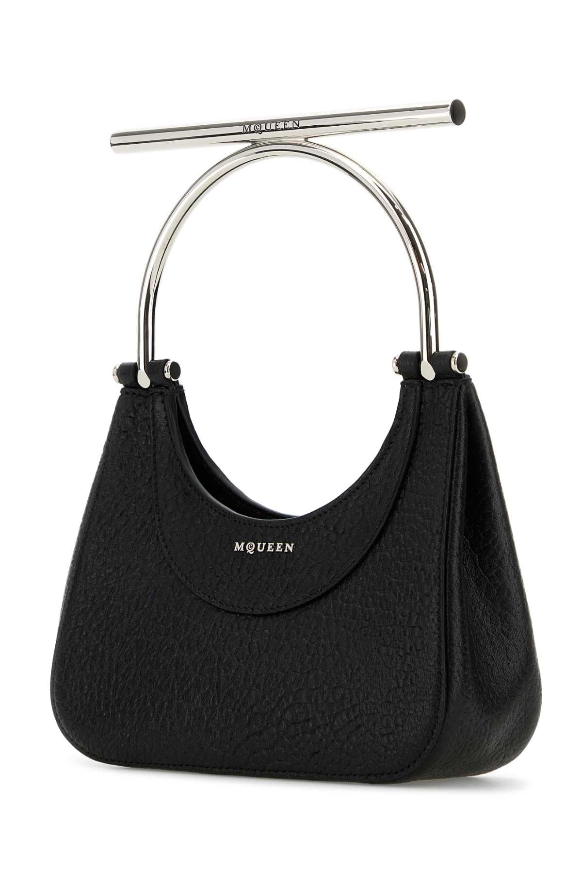 Alexander Mcqueen Women Black Leather Mini Cross-Bar Handbag ALEXANDER MCQUEEN