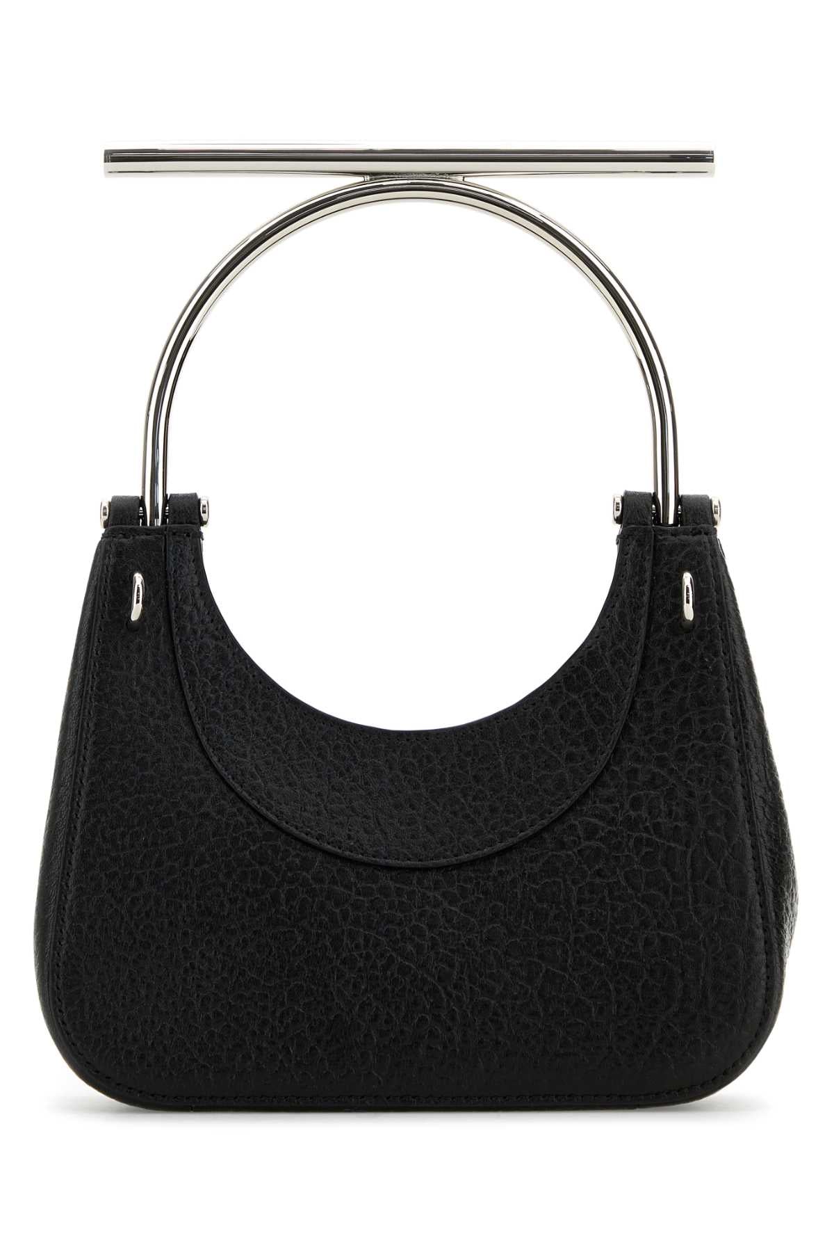Alexander Mcqueen Women Black Leather Mini Cross-Bar Handbag ALEXANDER MCQUEEN