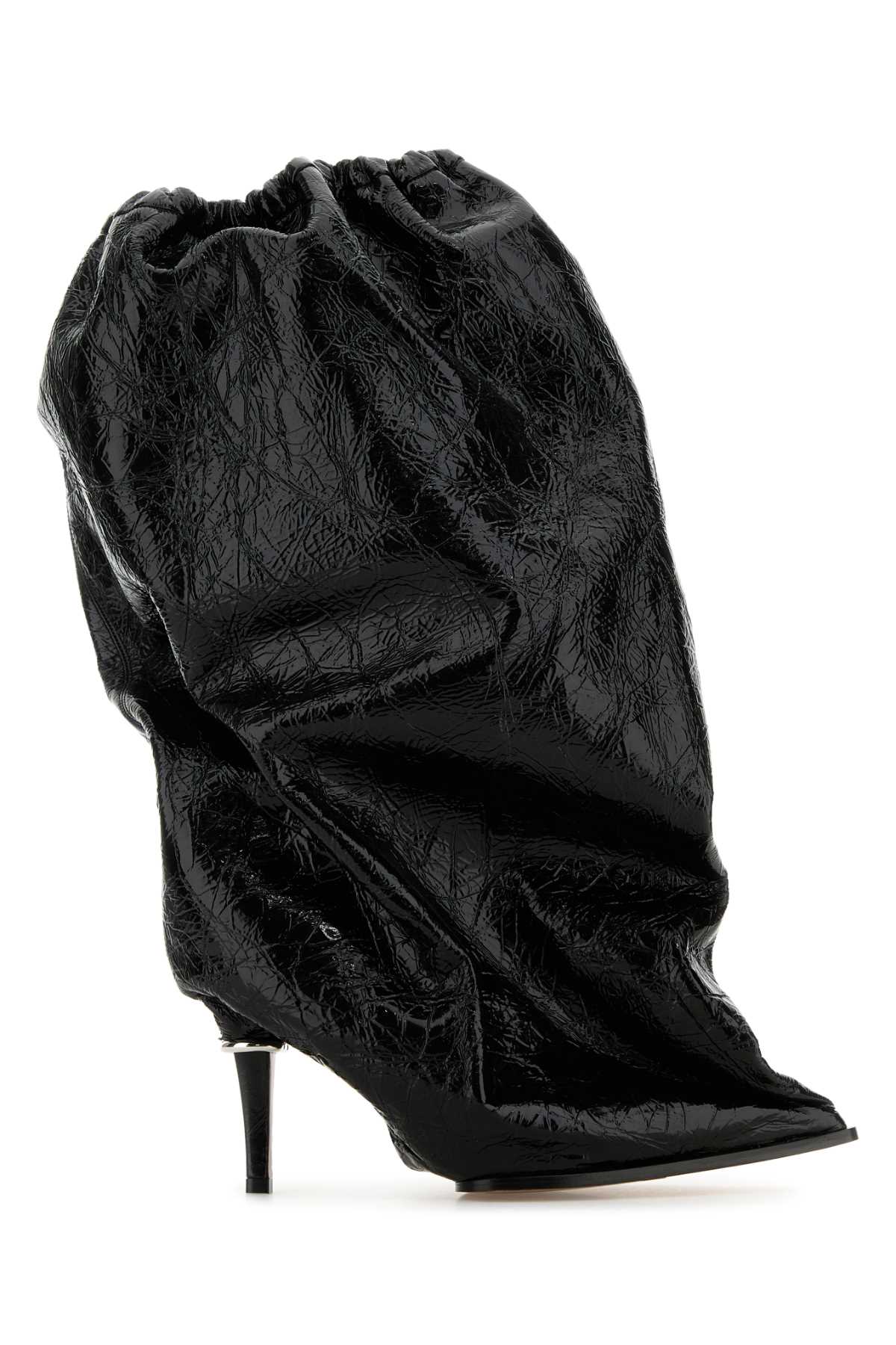 Alexander Mcqueen Women Black Leather Ankle Boots ALEXANDER MCQUEEN