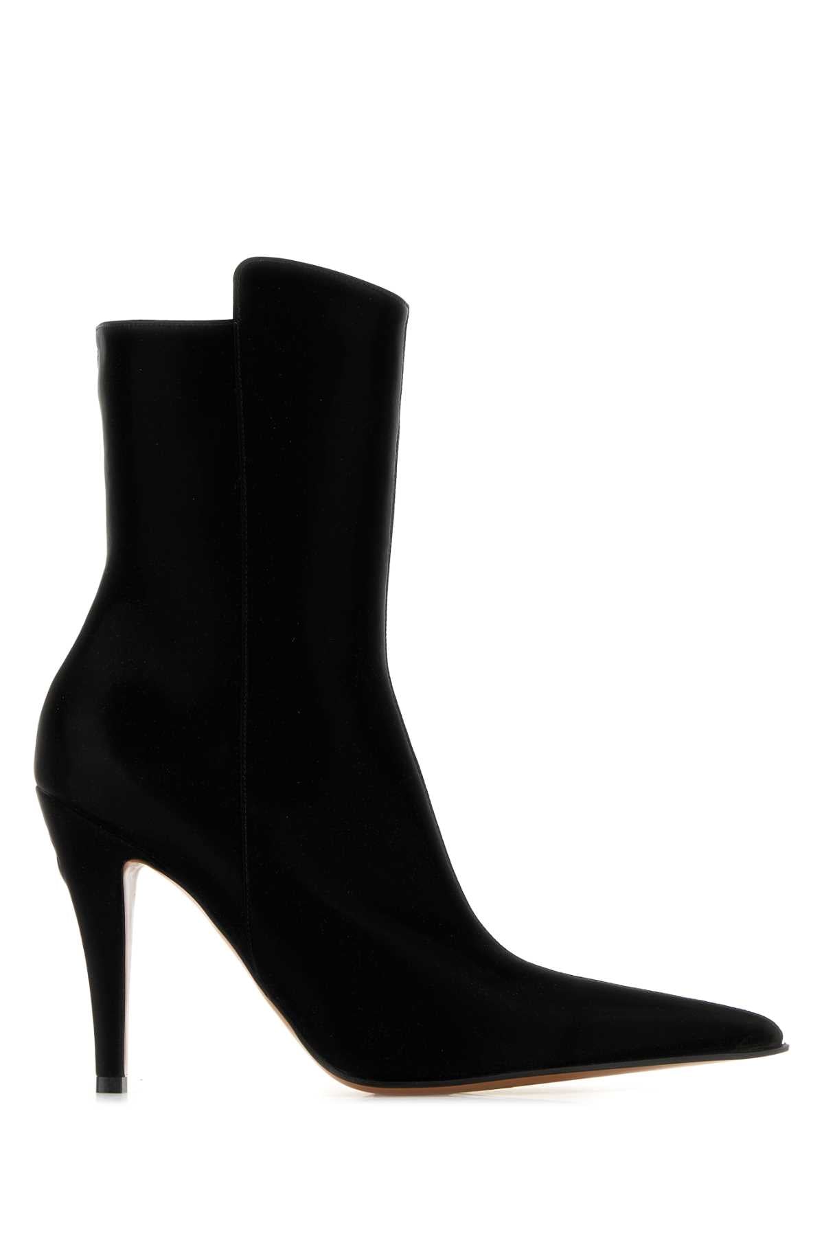 Alexander Mcqueen Women Black Fabric Birdee Ankle Boots ALEXANDER MCQUEEN