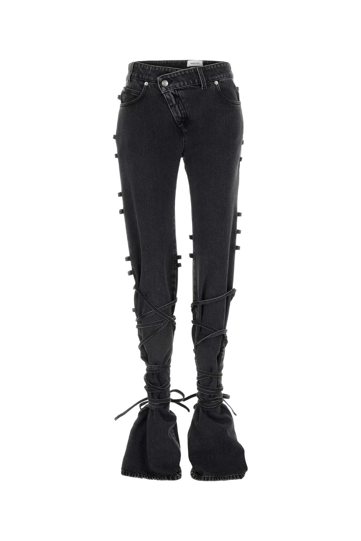 Alexander Mcqueen Women Black Denim Jeans ALEXANDER MCQUEEN