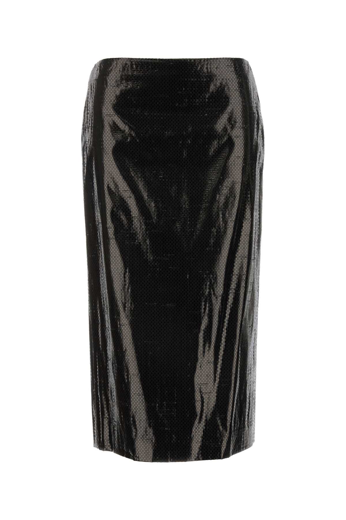Alexander Mcqueen Women Black Canvas Skirt ALEXANDER MCQUEEN