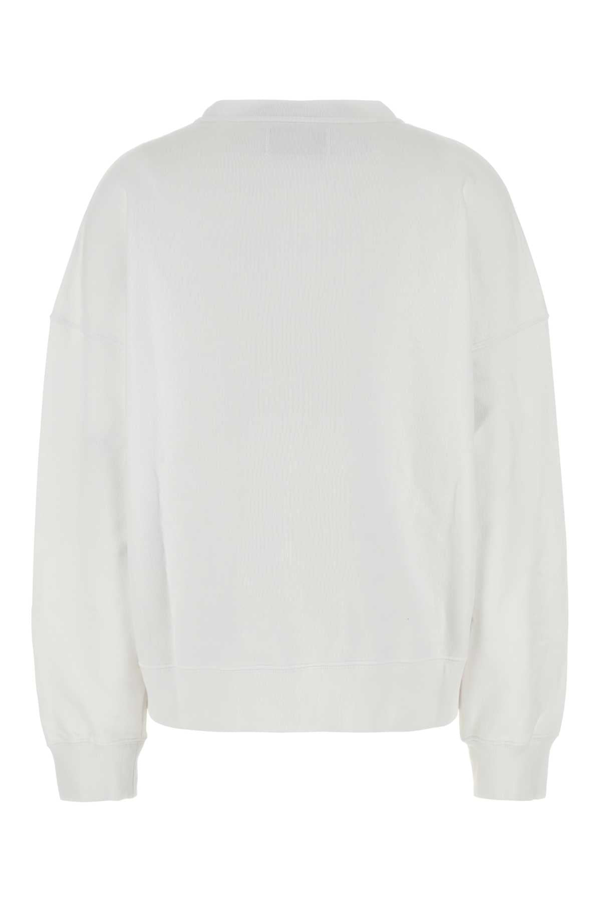Golden Goose Deluxe Brand Women White Cotton Sweatshirt GOLDEN GOOSE