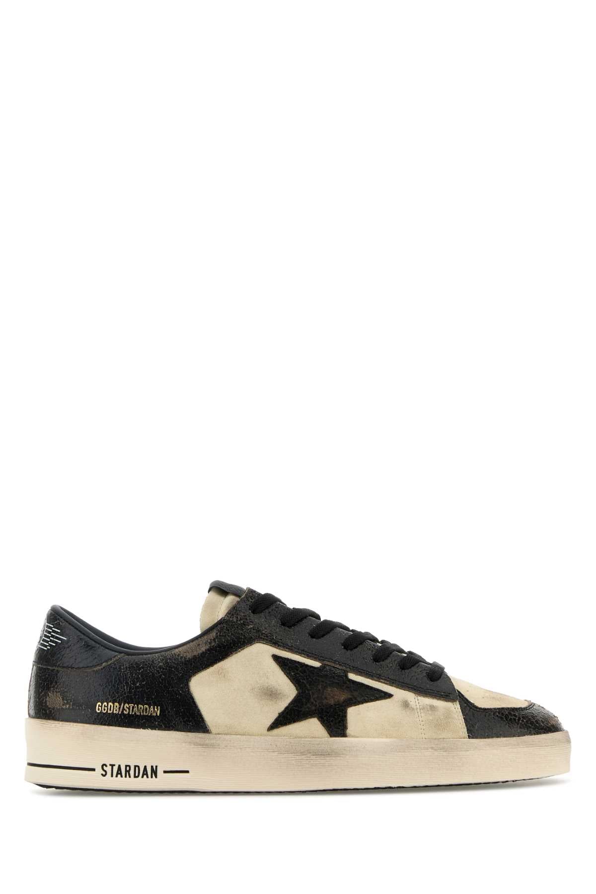 Golden Goose Deluxe Brand Men Two-Tone Leather And Suede Stardan Sneakers GOLDEN GOOSE