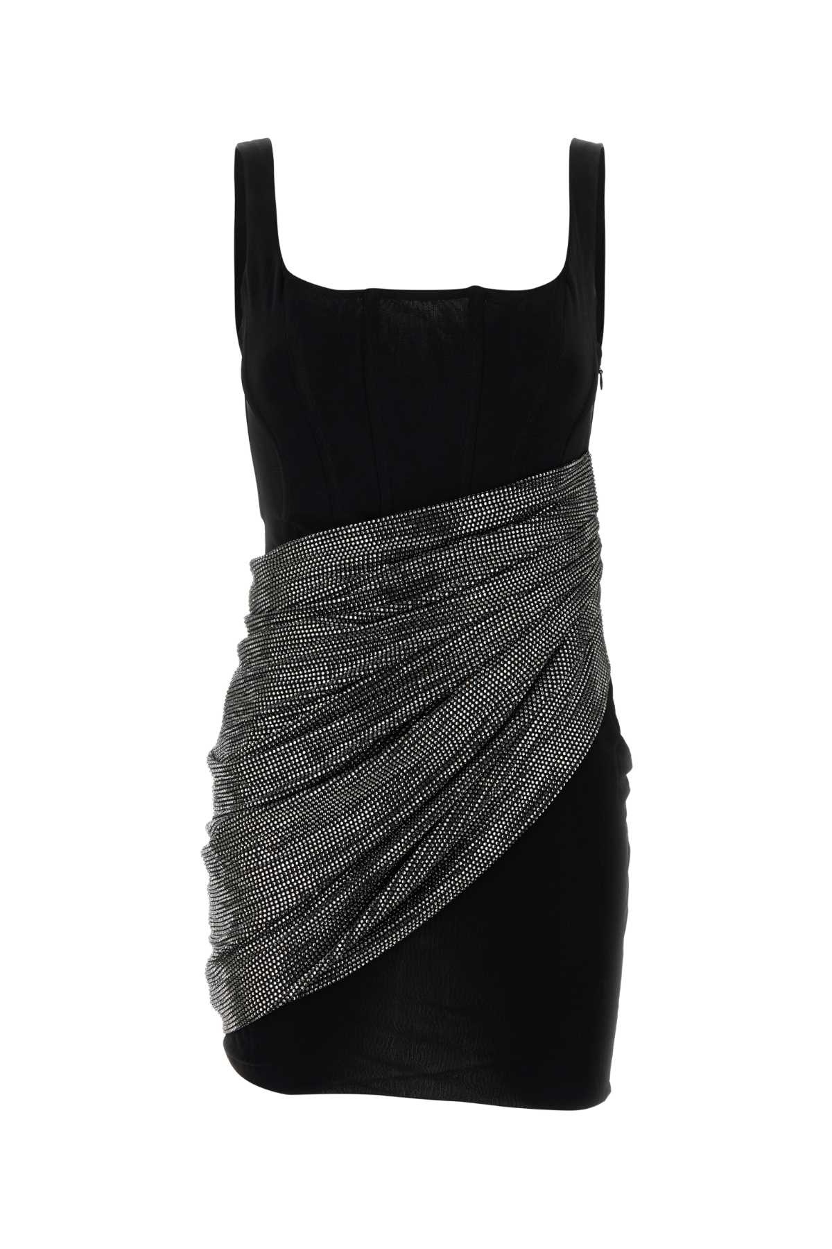 Giuseppe Di Morabito Women Black Viscose Mini Dress GIUSEPPE DI MORABITO