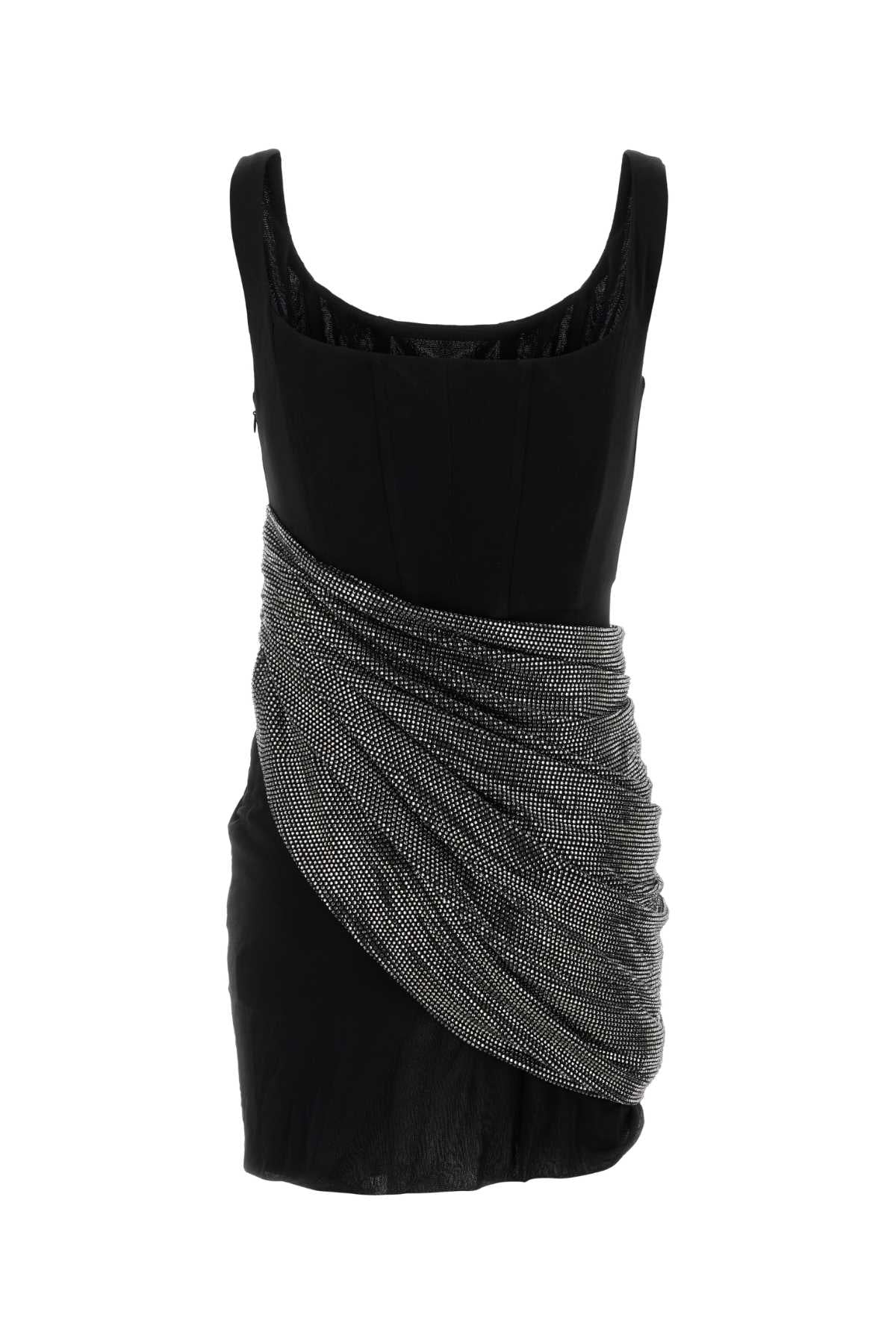 Giuseppe Di Morabito Women Black Viscose Mini Dress GIUSEPPE DI MORABITO