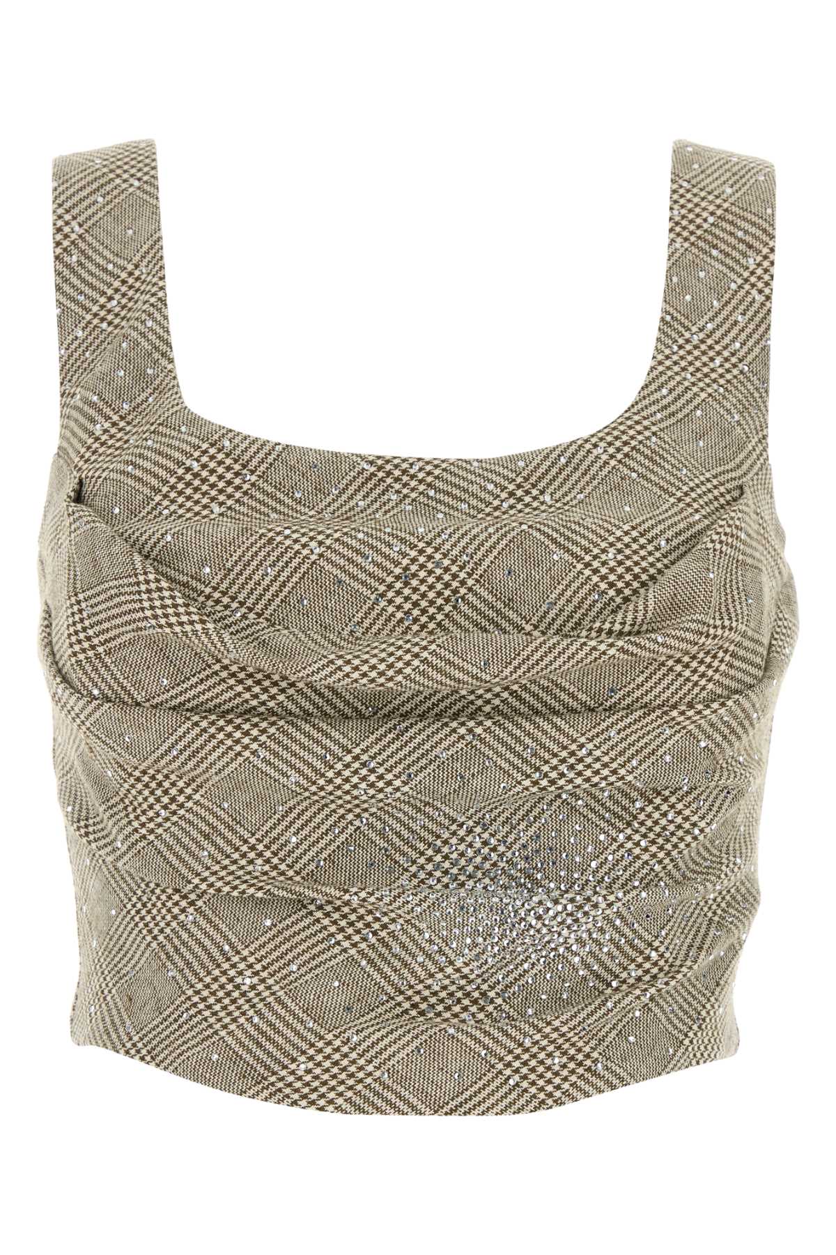 Giuseppe Di Morabito Women Embroidered Cotton Blend Bodice GIUSEPPE DI MORABITO