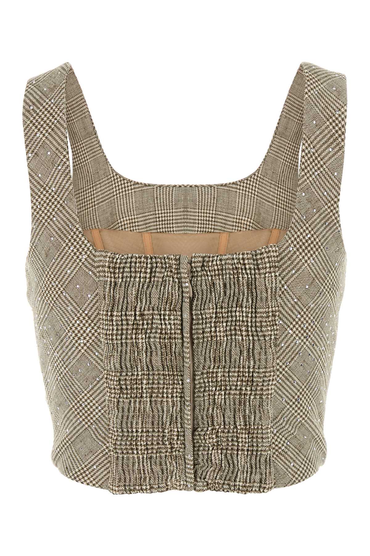 Giuseppe Di Morabito Women Embroidered Cotton Blend Bodice GIUSEPPE DI MORABITO