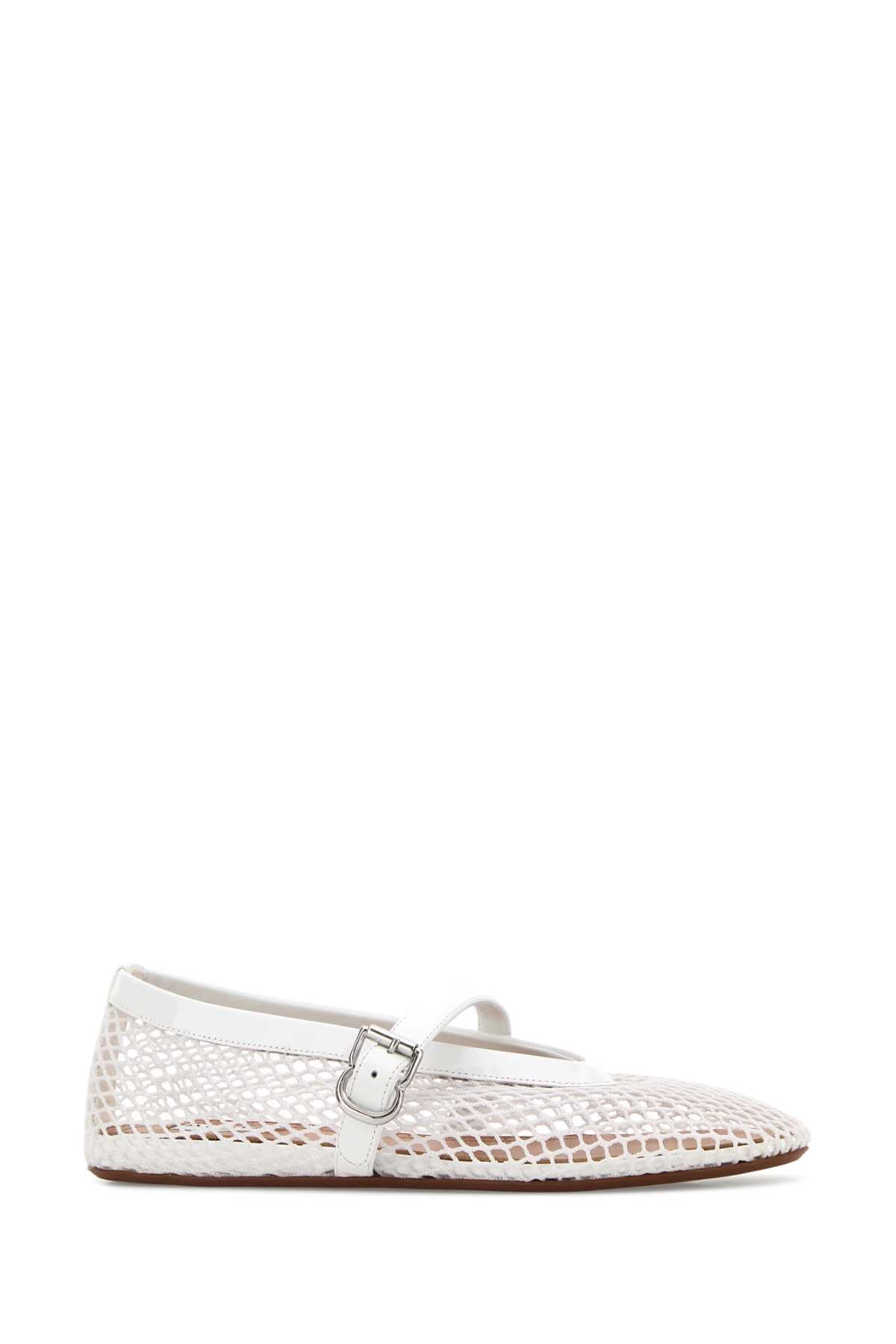 Alaia Women White Mesh Ballerinas ALAIA