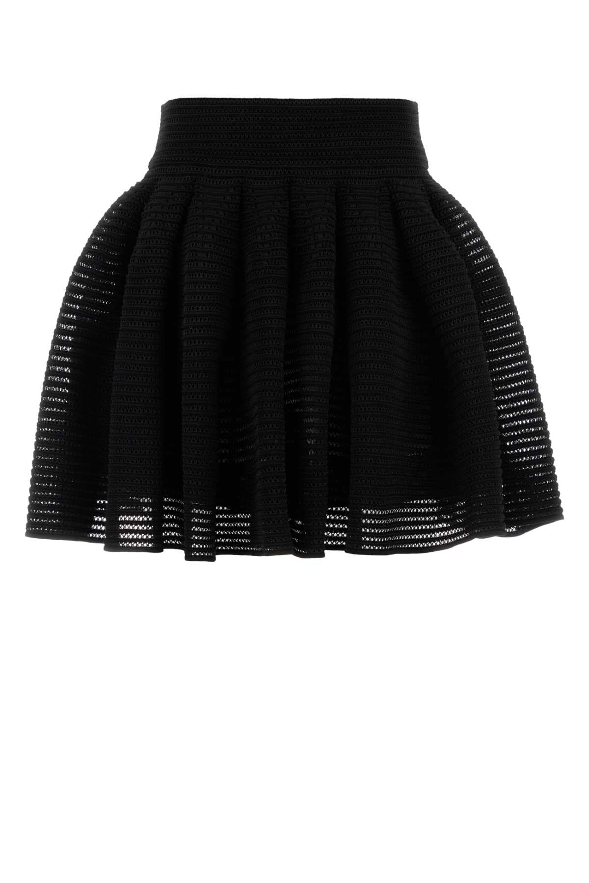 Alaia Women Black Knit Mini Skirt ALAIA