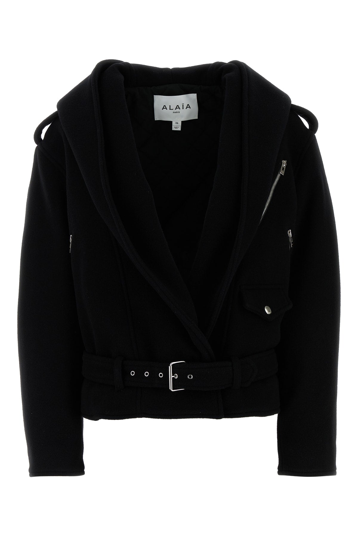 Alaia Women Hooded Biker ALAIA