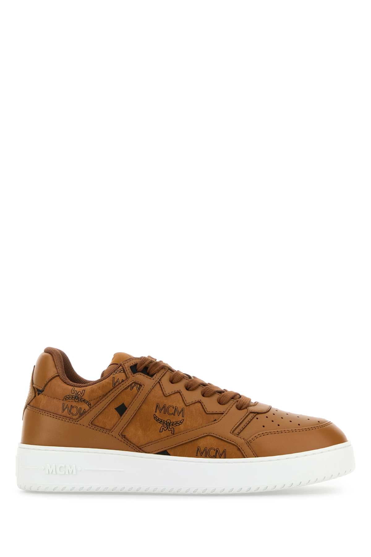 Mcm Men Printed Canvas Terrain Sneakers MCM