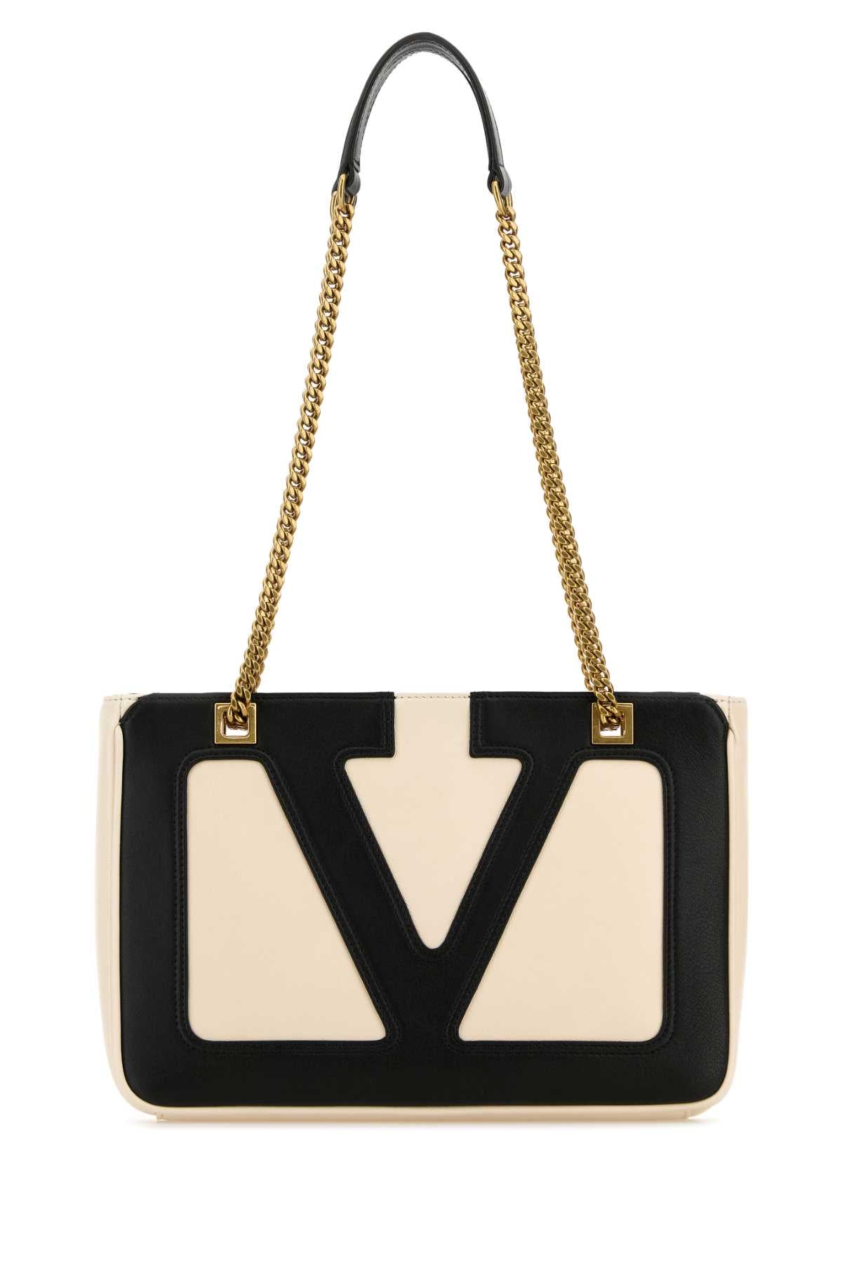 Valentino Garavani Women Ivory Nappa Leather Small Viva Superstar Shoulder Bag VALENTINO GARAVANI