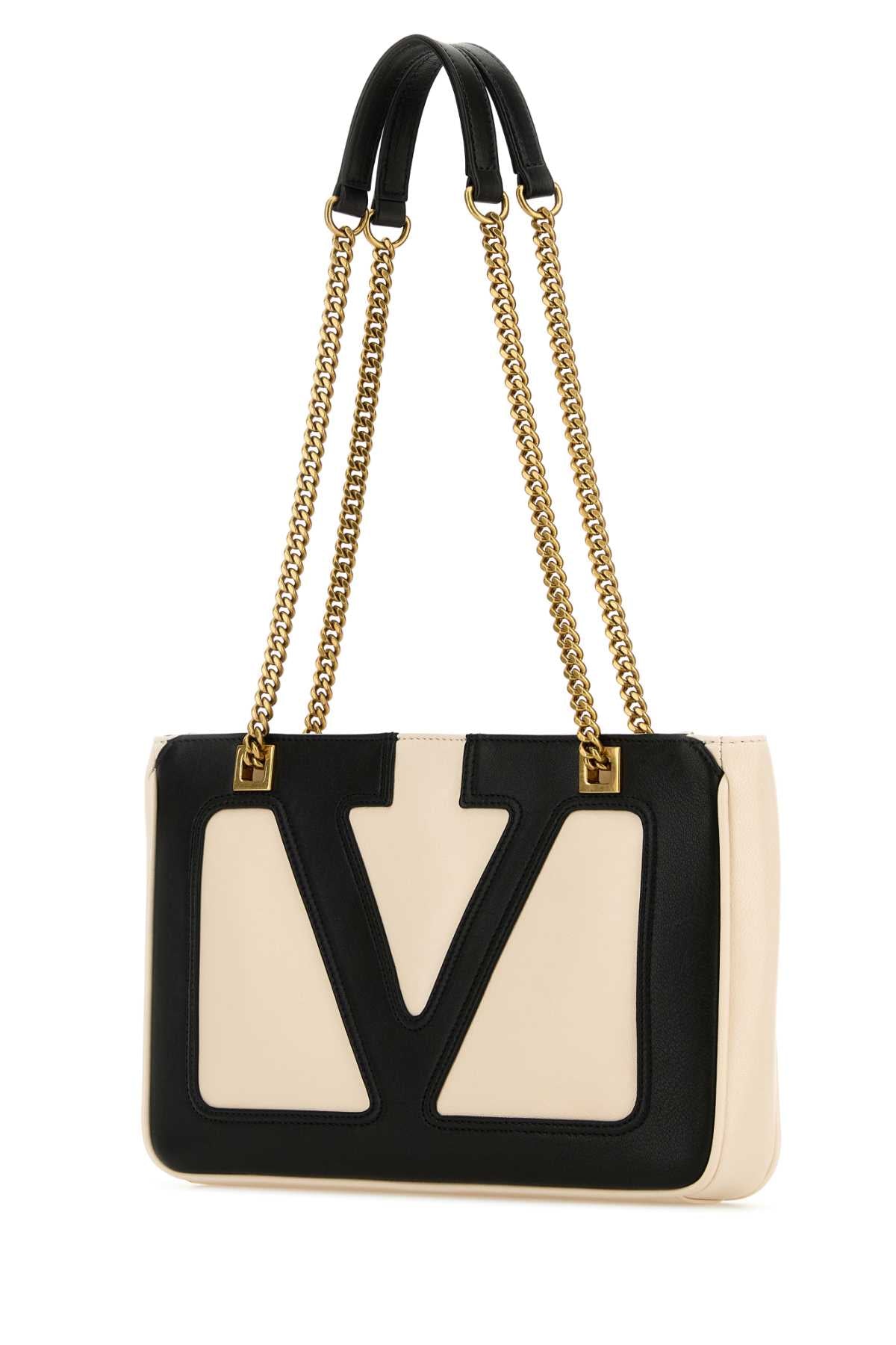Valentino Garavani Women Ivory Nappa Leather Small Viva Superstar Shoulder Bag VALENTINO GARAVANI
