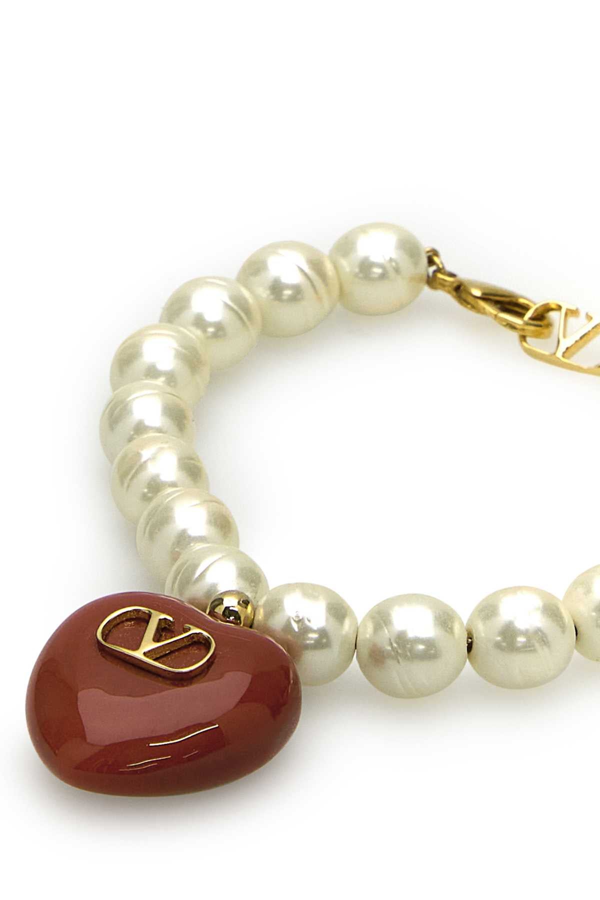 Valentino Garavani Women Pearl Coeur Royal Bracelet VALENTINO GARAVANI