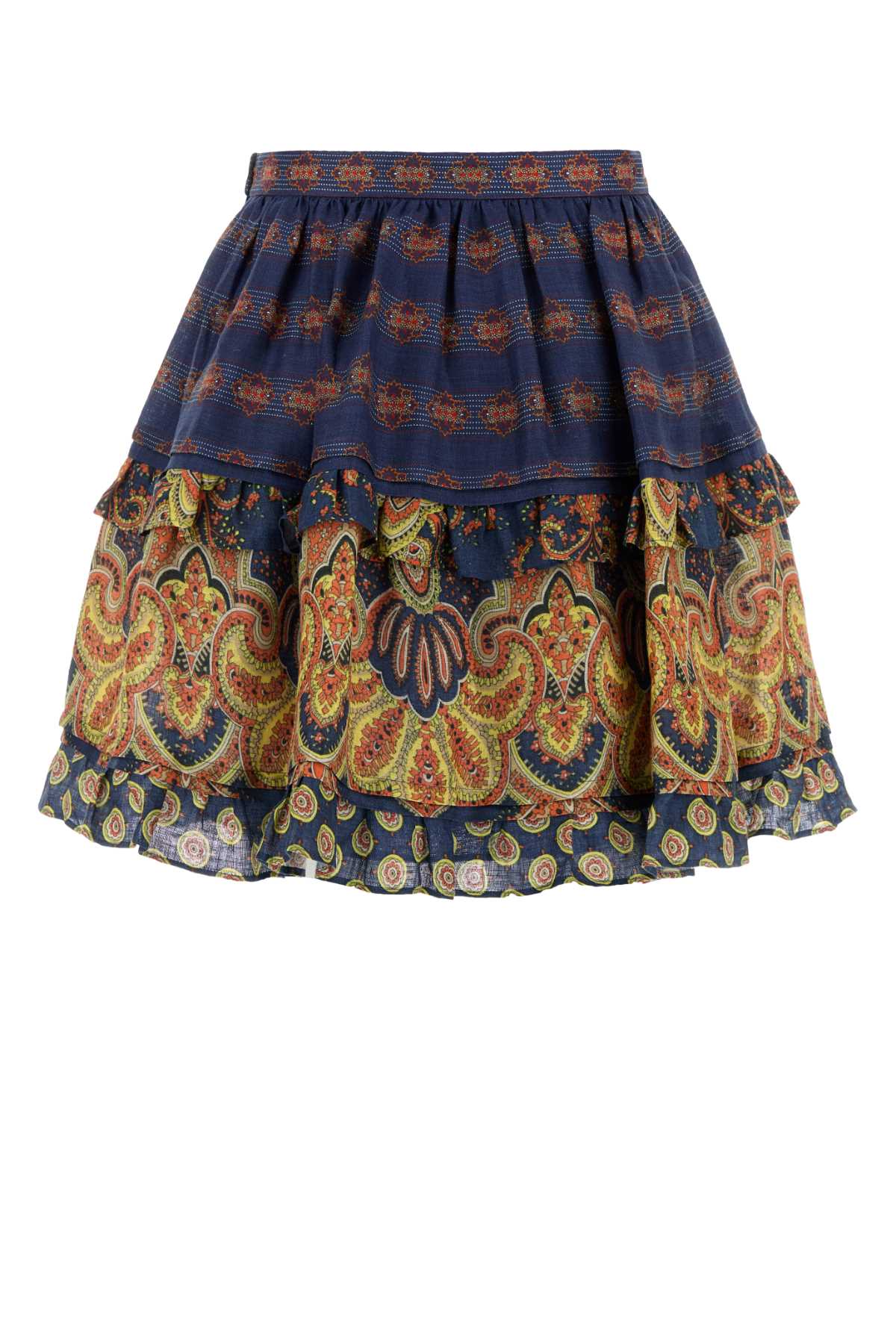 Valentino Garavani Women Printed Linen Skirt VALENTINO GARAVANI