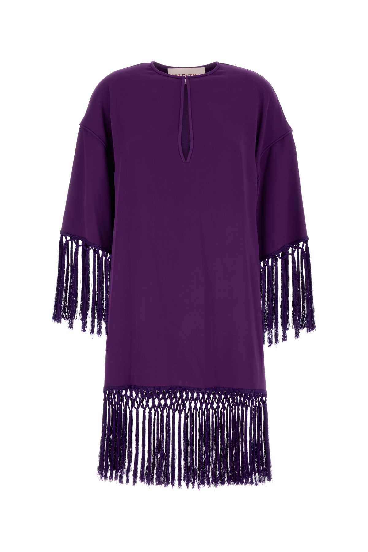 Valentino Garavani Women Purple Cady Dress VALENTINO GARAVANI
