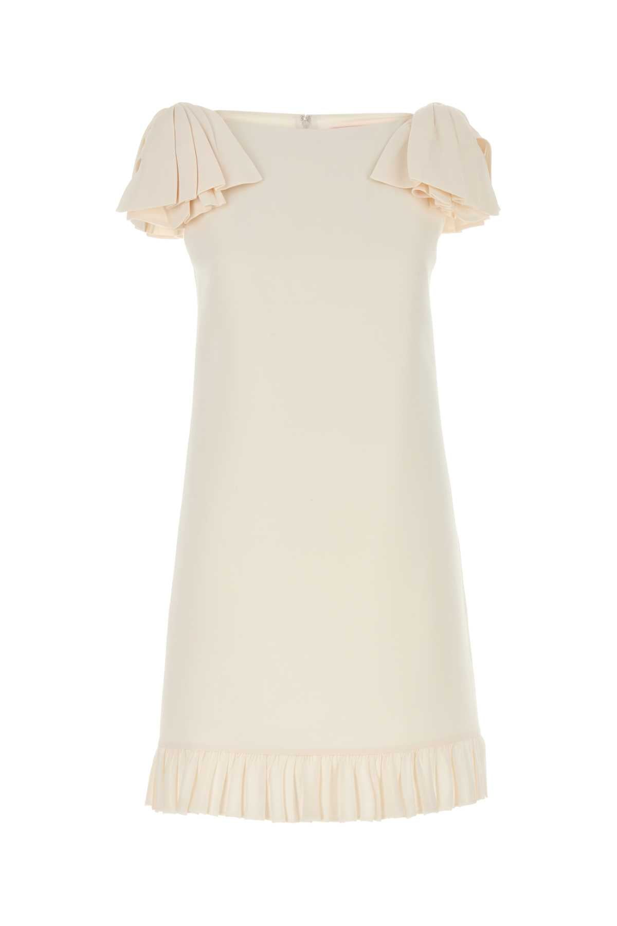 Valentino Garavani Women Ivory Wool Blend Dress VALENTINO GARAVANI