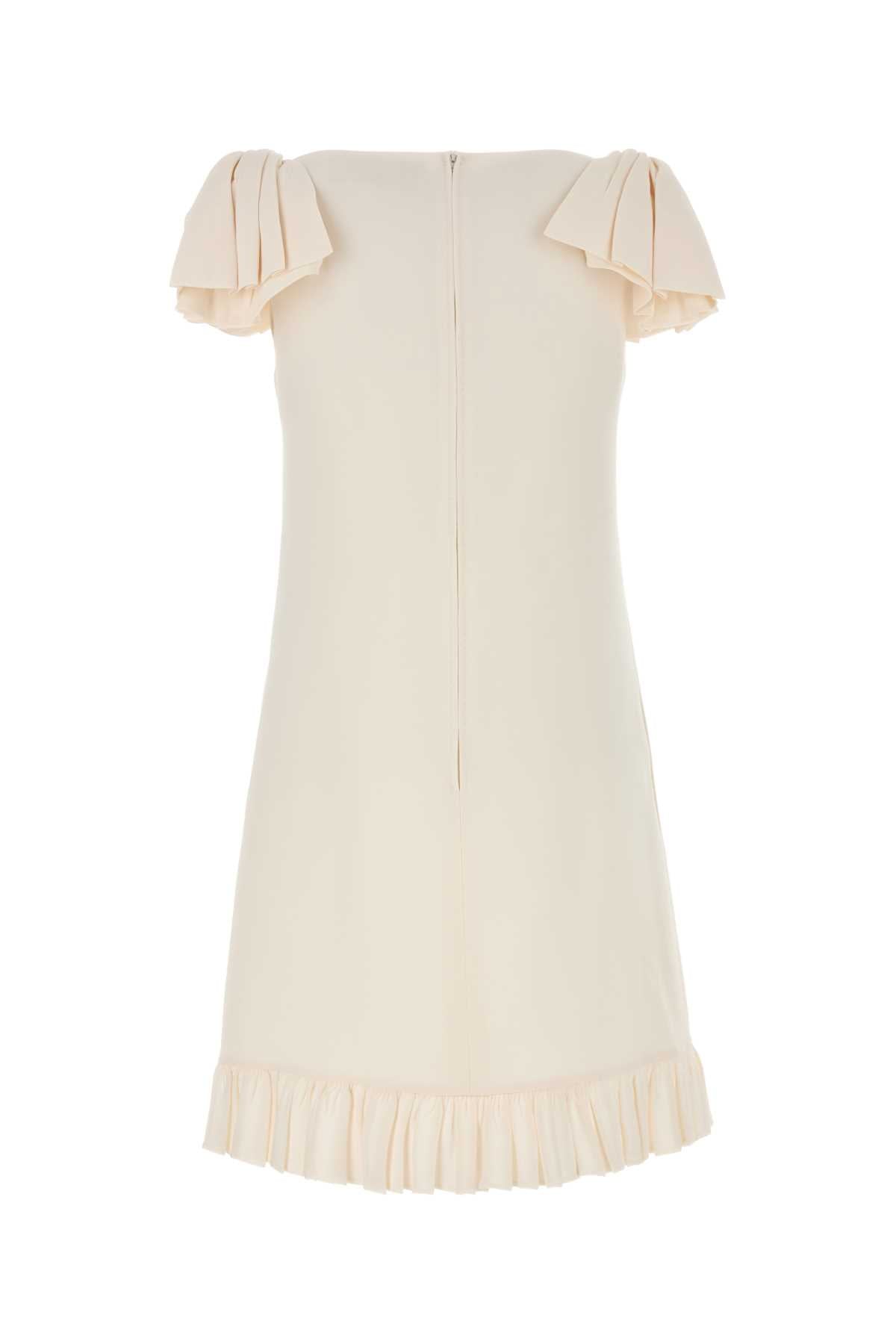 Valentino Garavani Women Ivory Wool Blend Dress VALENTINO GARAVANI