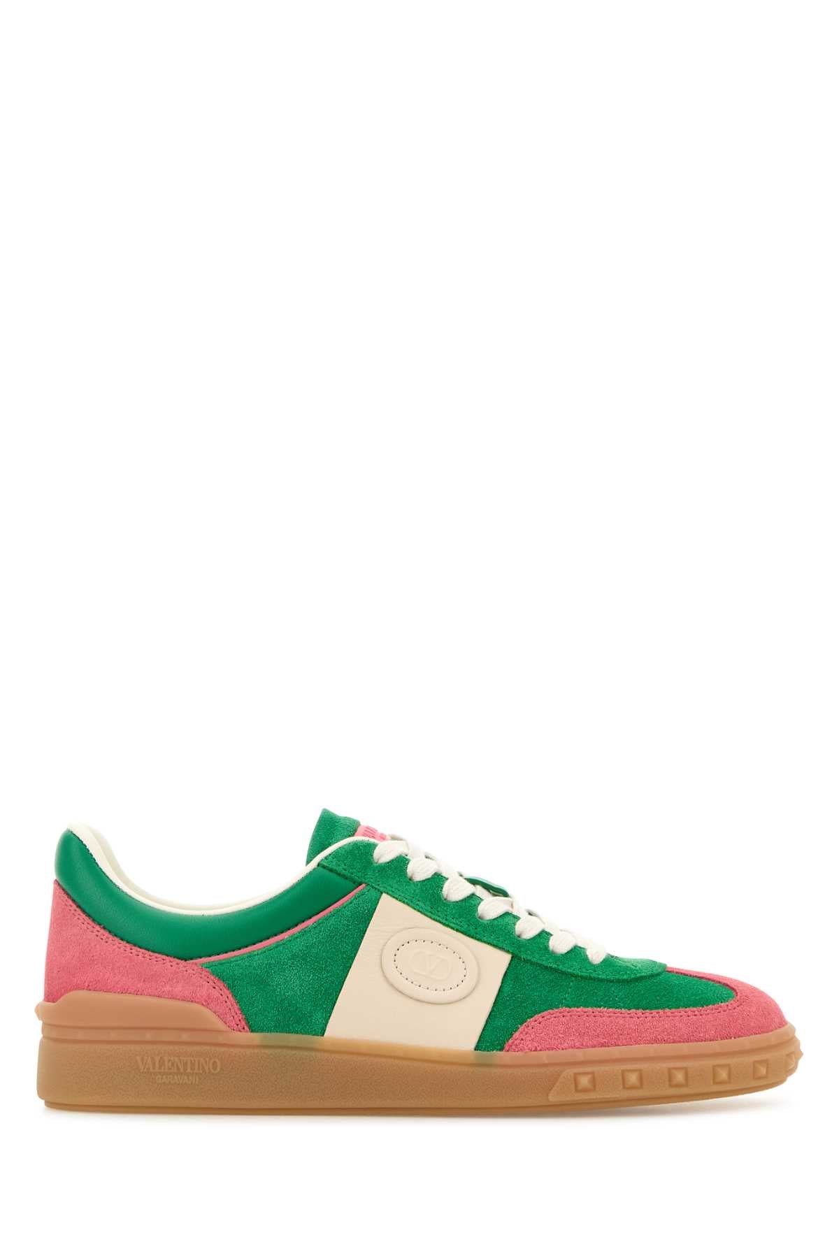 Valentino Garavani Women Multicolor Suede Upvillage Sneakers VALENTINO GARAVANI