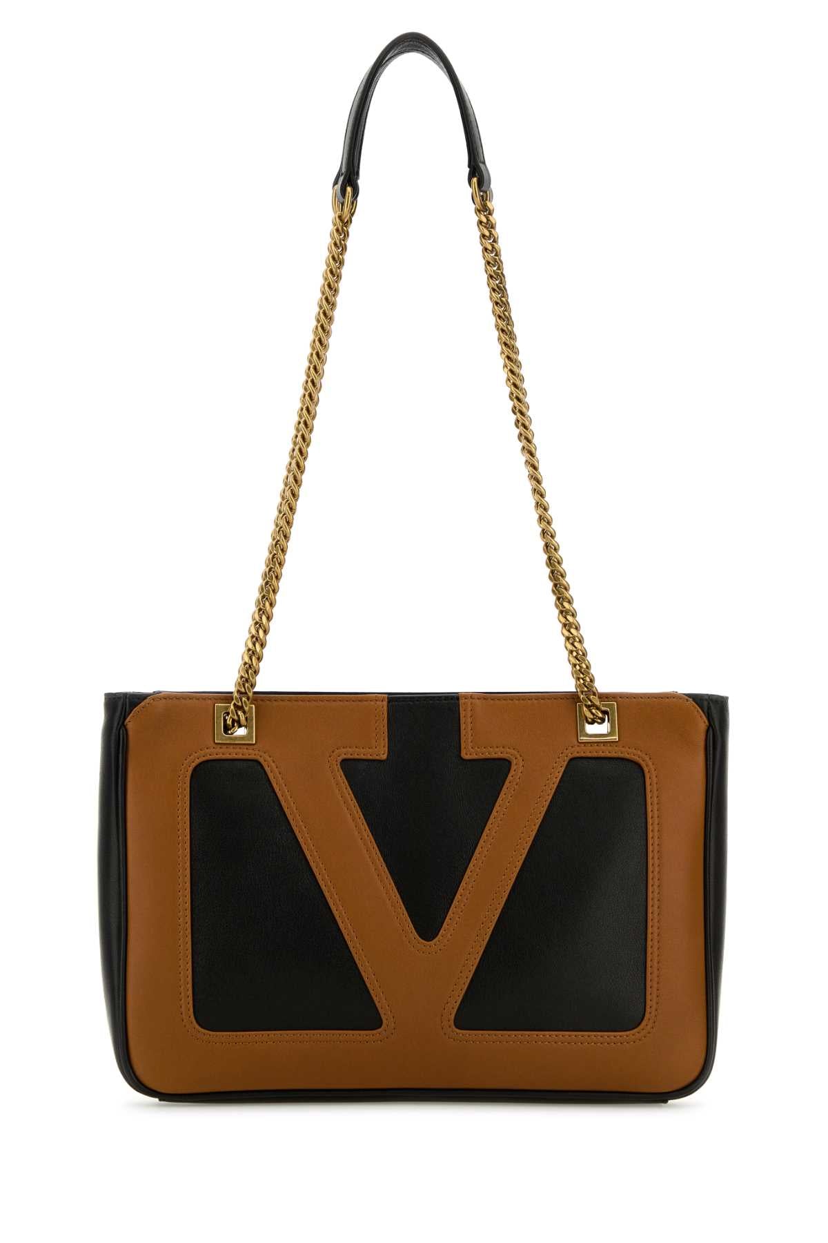 Valentino Garavani Women Black Nappa Leather Small Viva Superstar Shoulder Bag VALENTINO GARAVANI
