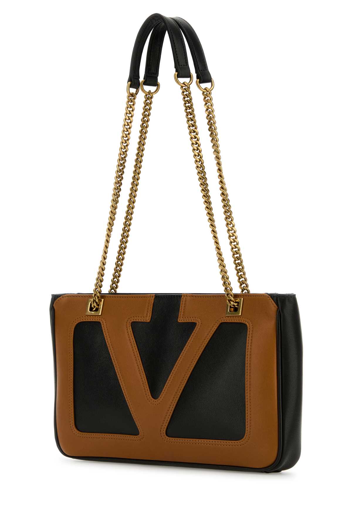 Valentino Garavani Women Black Nappa Leather Small Viva Superstar Shoulder Bag VALENTINO GARAVANI