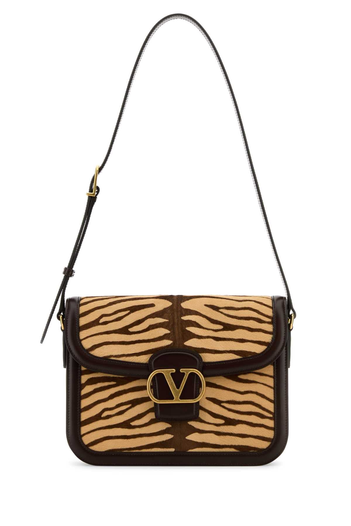 Valentino Garavani Women Two-Tone Calf Hair And Leather 9To5 Shoulder Bag VALENTINO GARAVANI