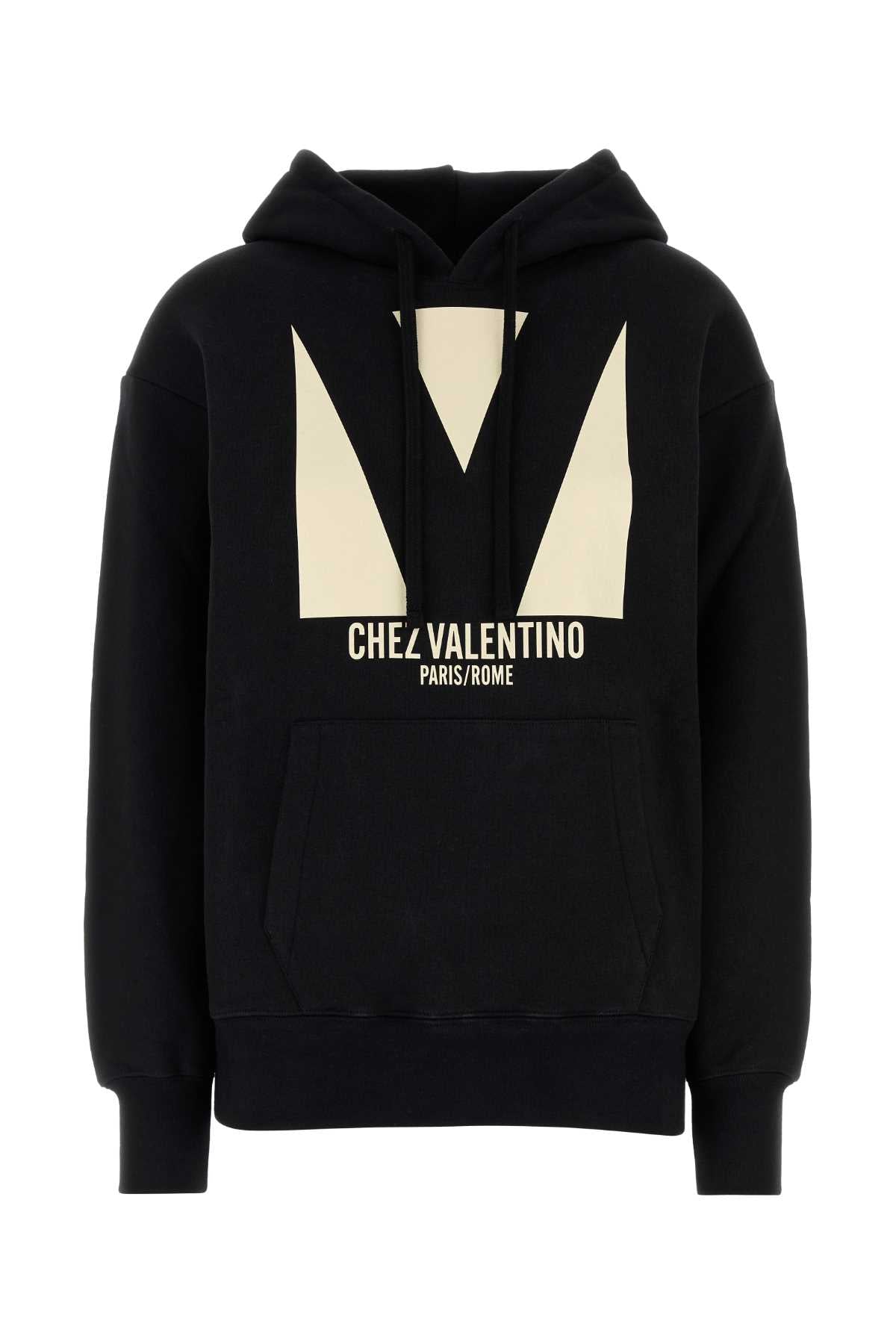 Valentino Garavani Women Black Cotton Sweatshirt VALENTINO GARAVANI