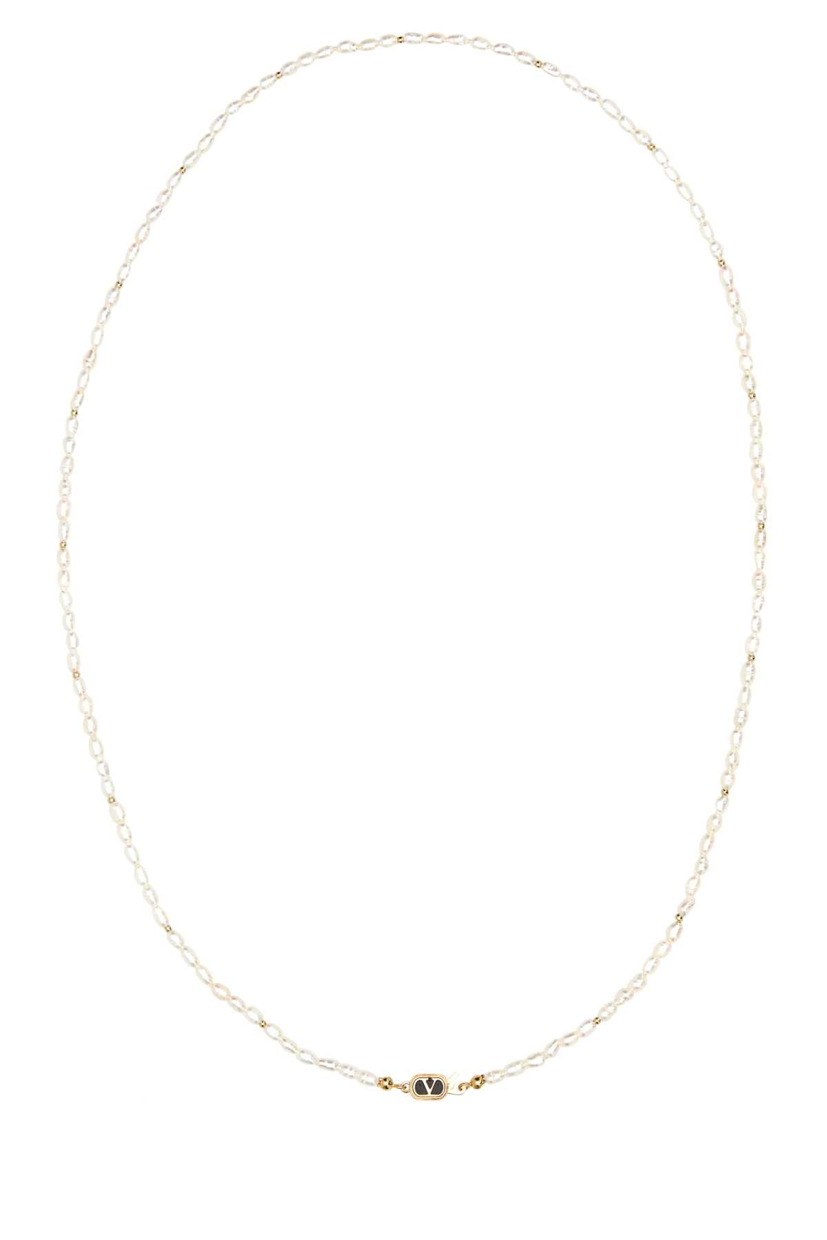 Valentino Garavani Women Pearls Ovalette Necklace