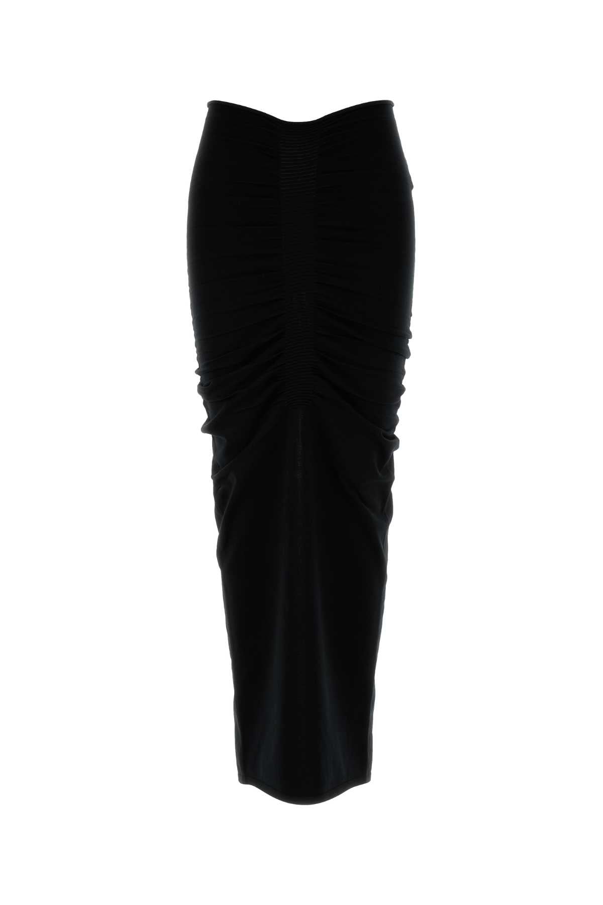 Alexander Wang Women Black Stretch Cupro Blend Skirt ALEXANDER WANG