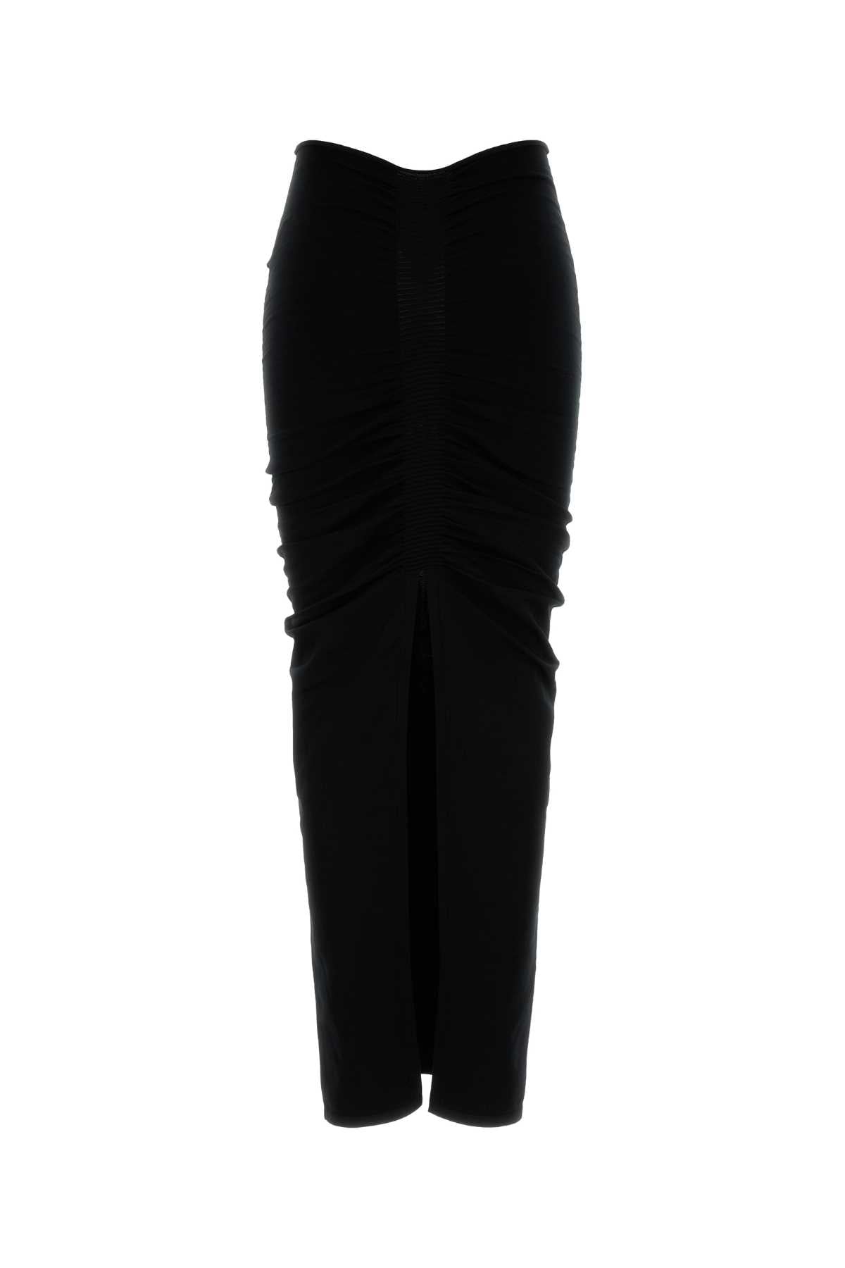 Alexander Wang Women Black Stretch Cupro Blend Skirt ALEXANDER WANG