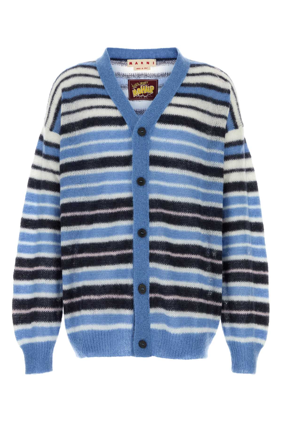 Marni Men Embroidered Mohair Blend Cardigan MARNI
