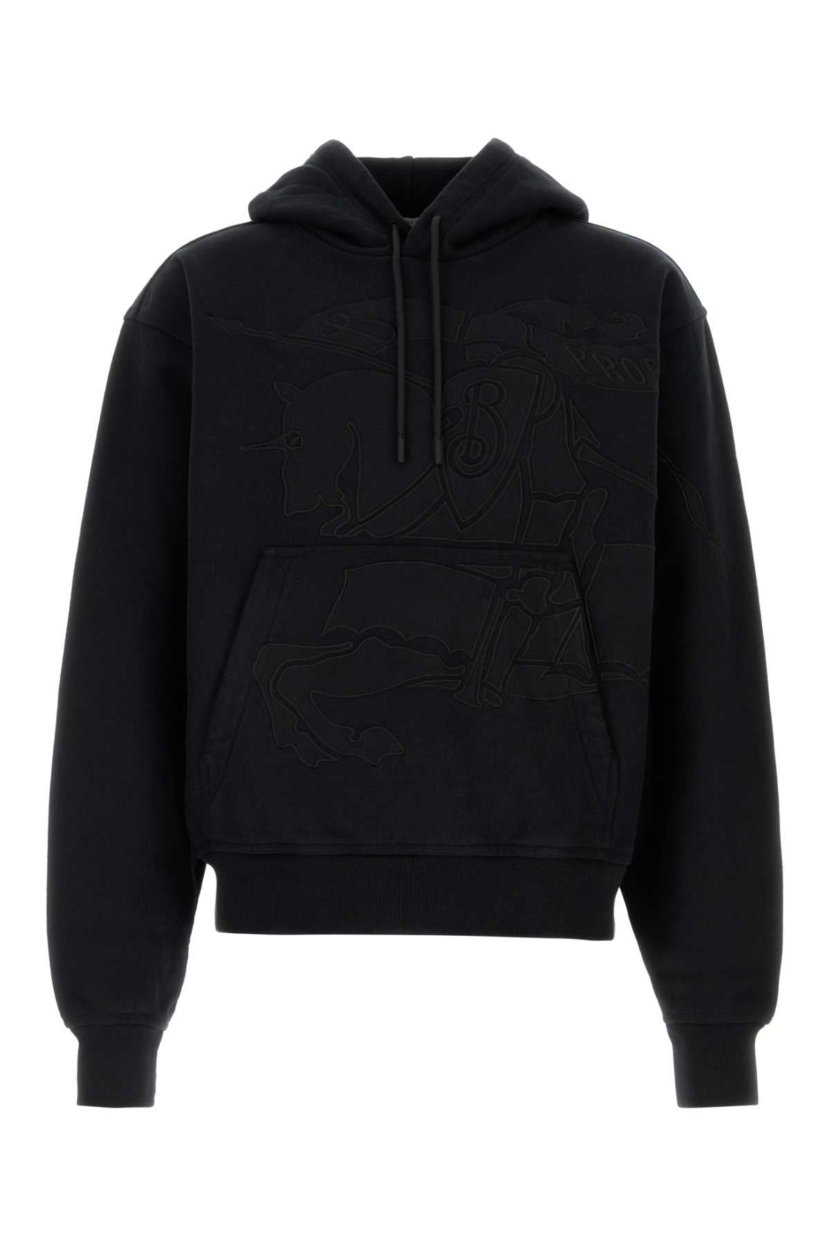 Burberry Men Black Cotton Blend Sweatshirt BURBERRY
