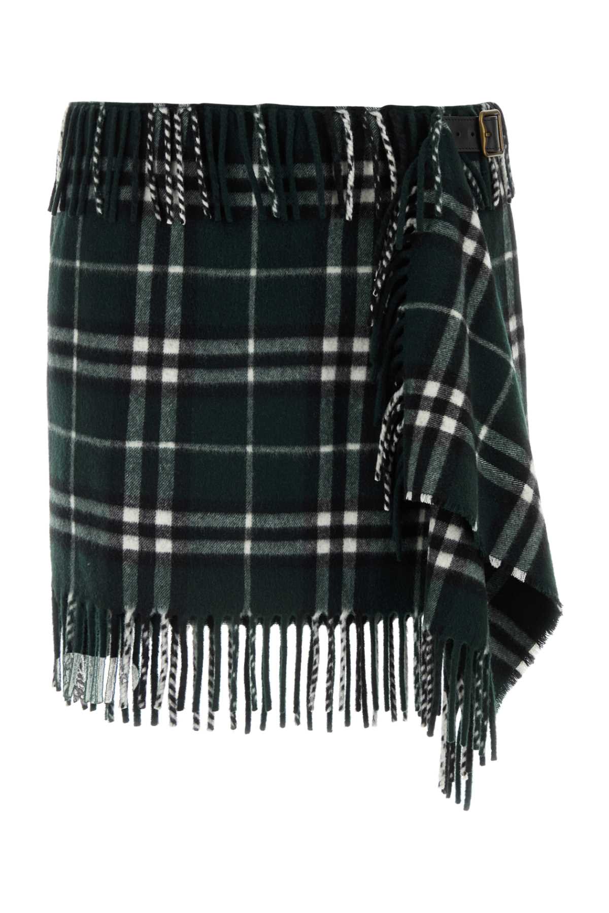 Burberry Women Embroidered Wool Blend Mini Skirt BURBERRY