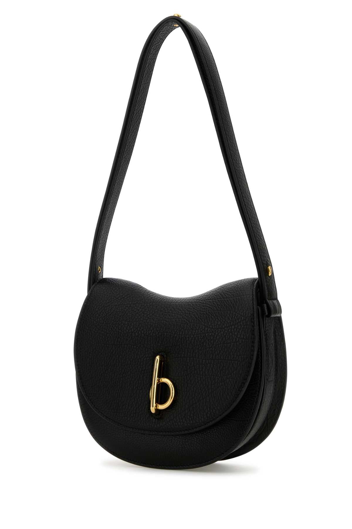 Burberry Women Black Leather Small Rocking Horse Shoulder Bag BURBERRY