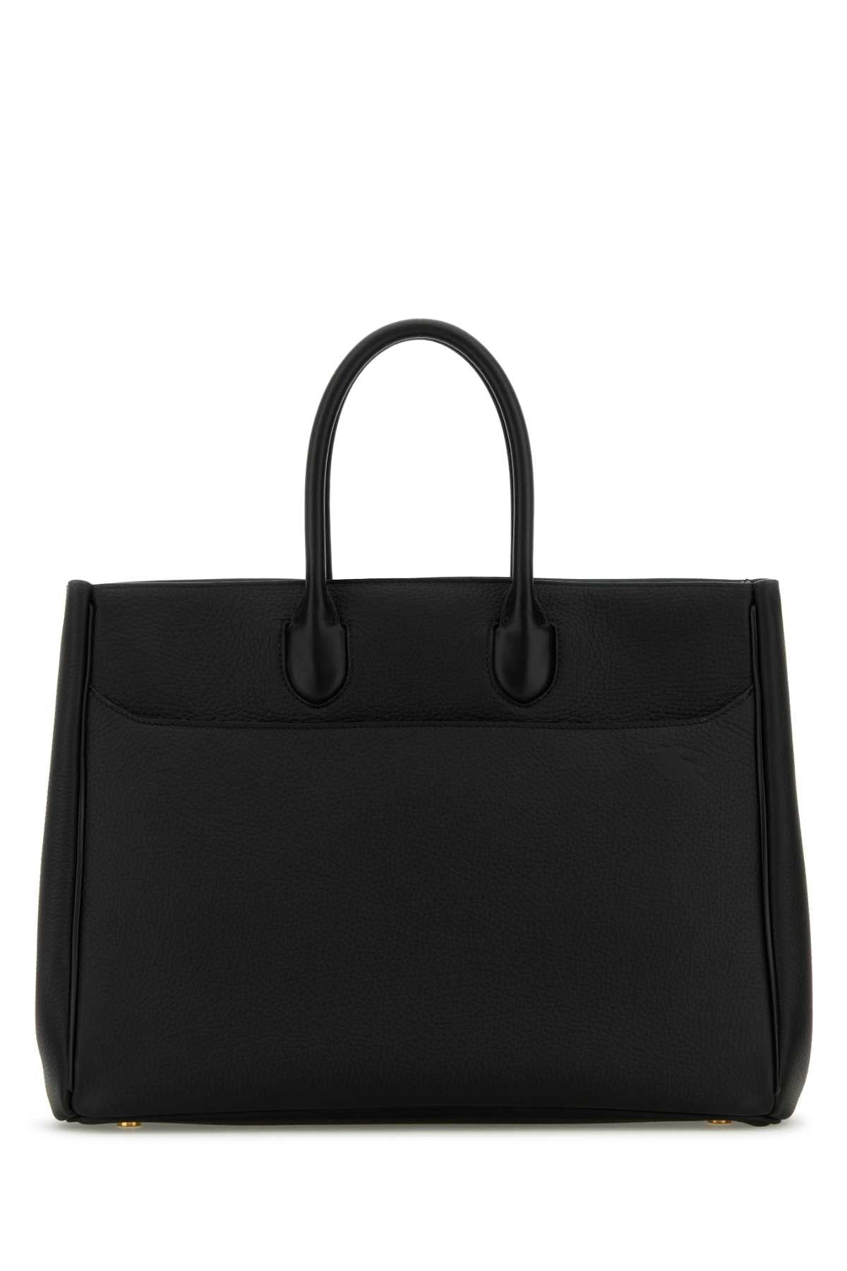 Burberry Women Black Leather Medium Rocking Horse Handbag BURBERRY