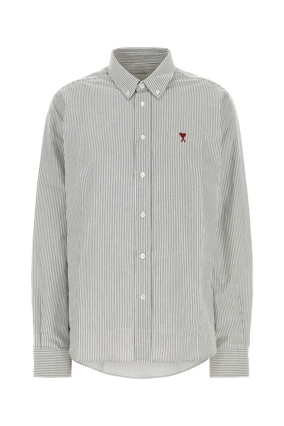 Ami Women Embroidered Oxford Shirt AMI PARIS