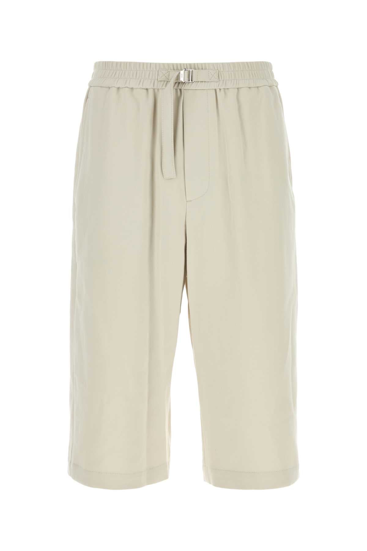 Ami Men Chalk Cotton Bermuda Shorts AMI PARIS
