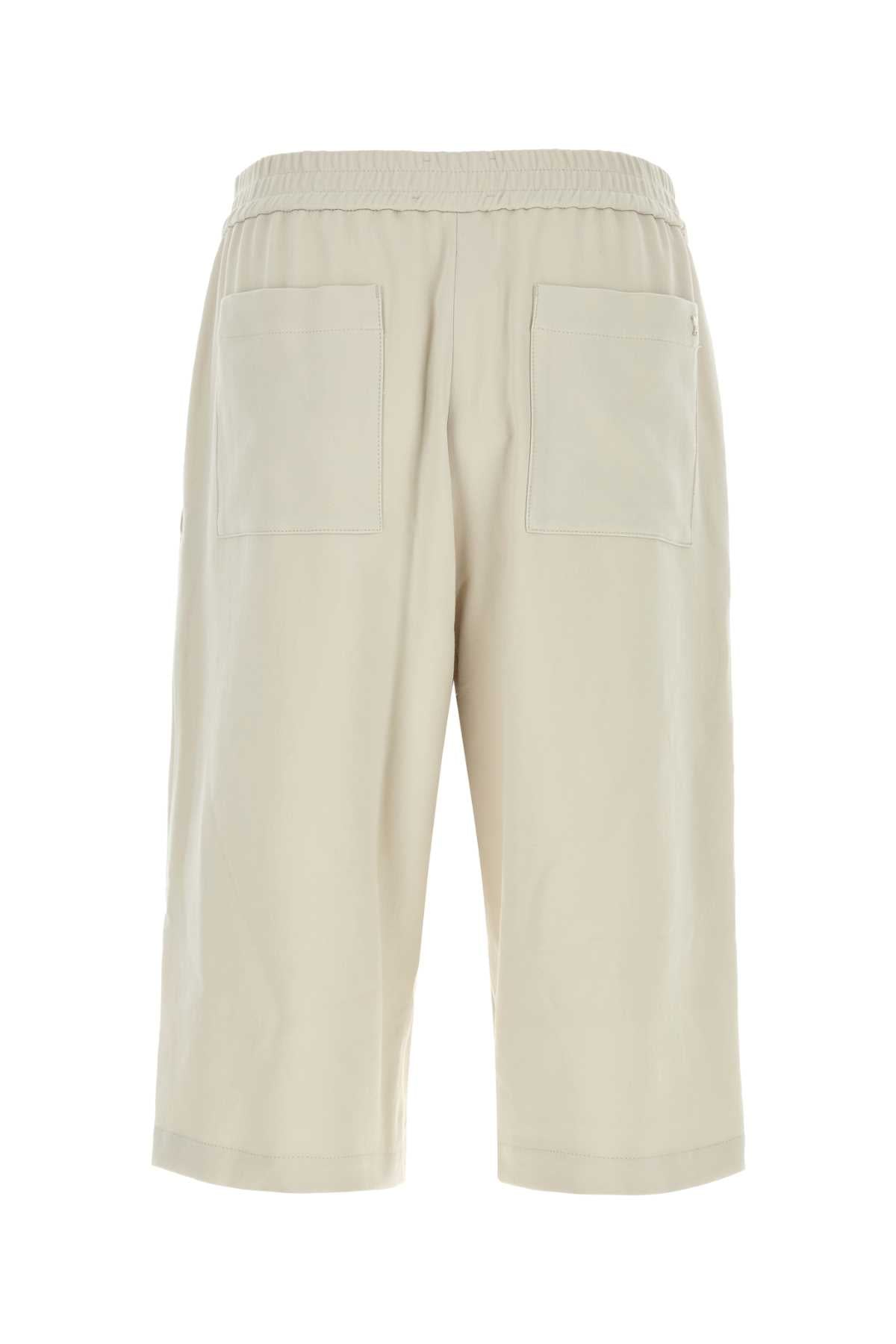 Ami Men Chalk Cotton Bermuda Shorts AMI PARIS