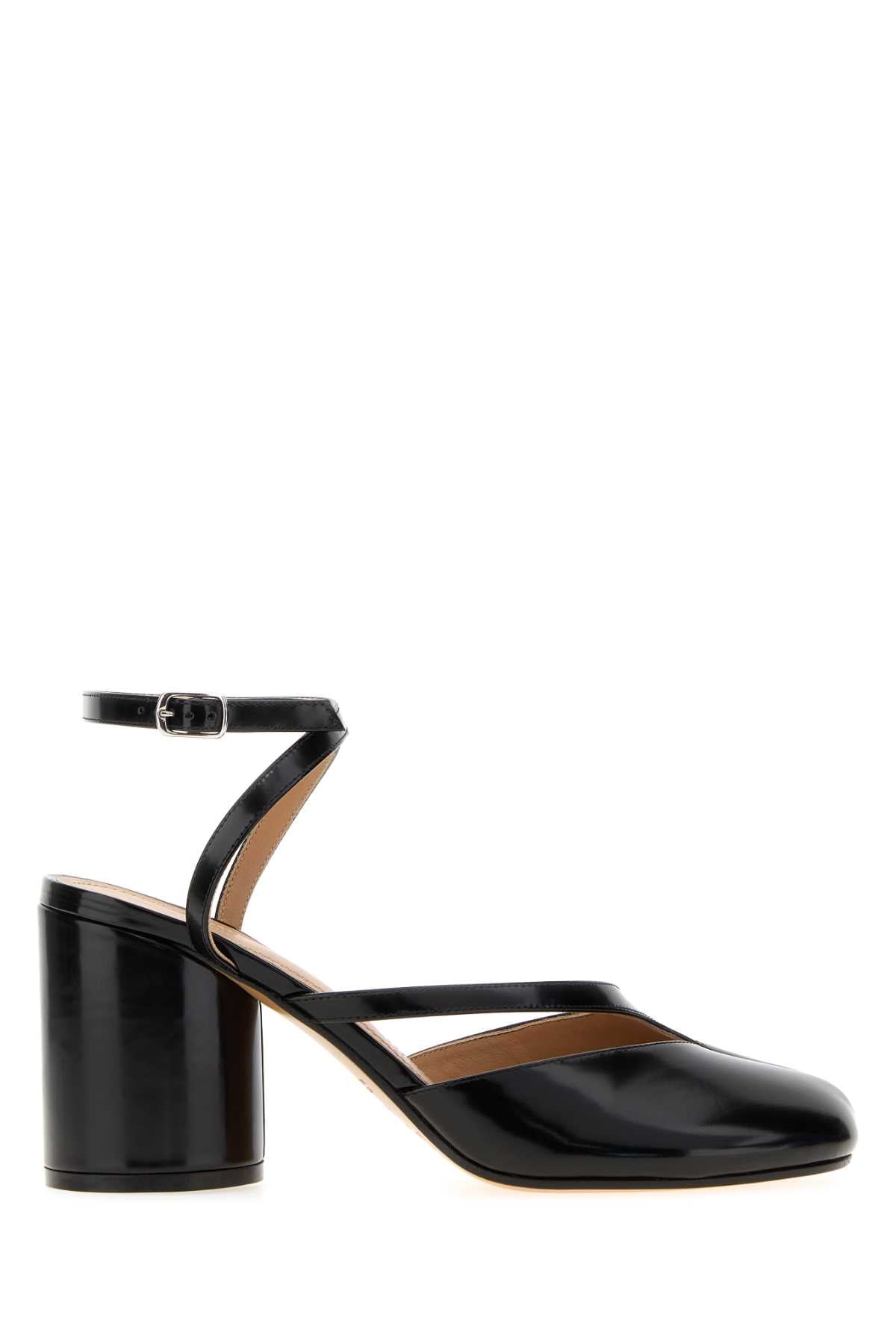 Maison Margiela Women Black Leather Tabi Pumps MAISON MARGIELA