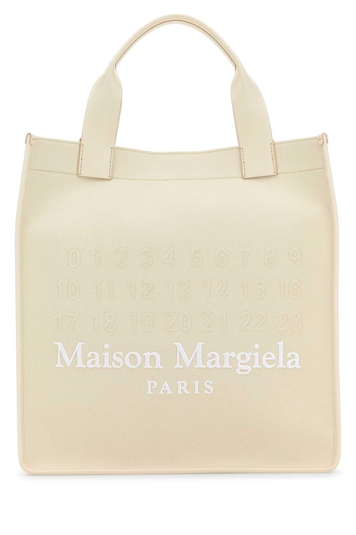 Maison Margiela Women Ivory Canvas Shopping Bag MAISON MARGIELA