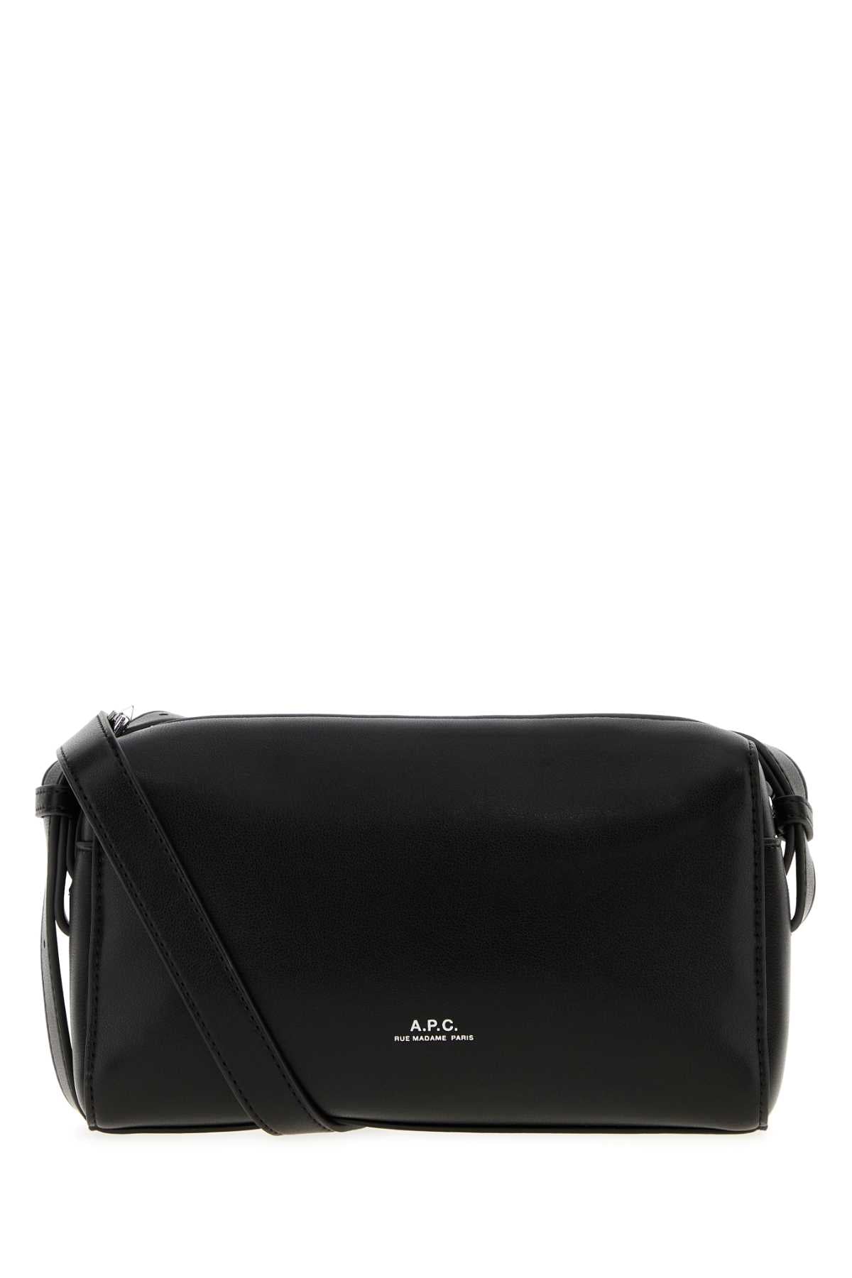 A.P.C. Men Black Synthetic Leather Nino Crossbody Bag A.P.C.