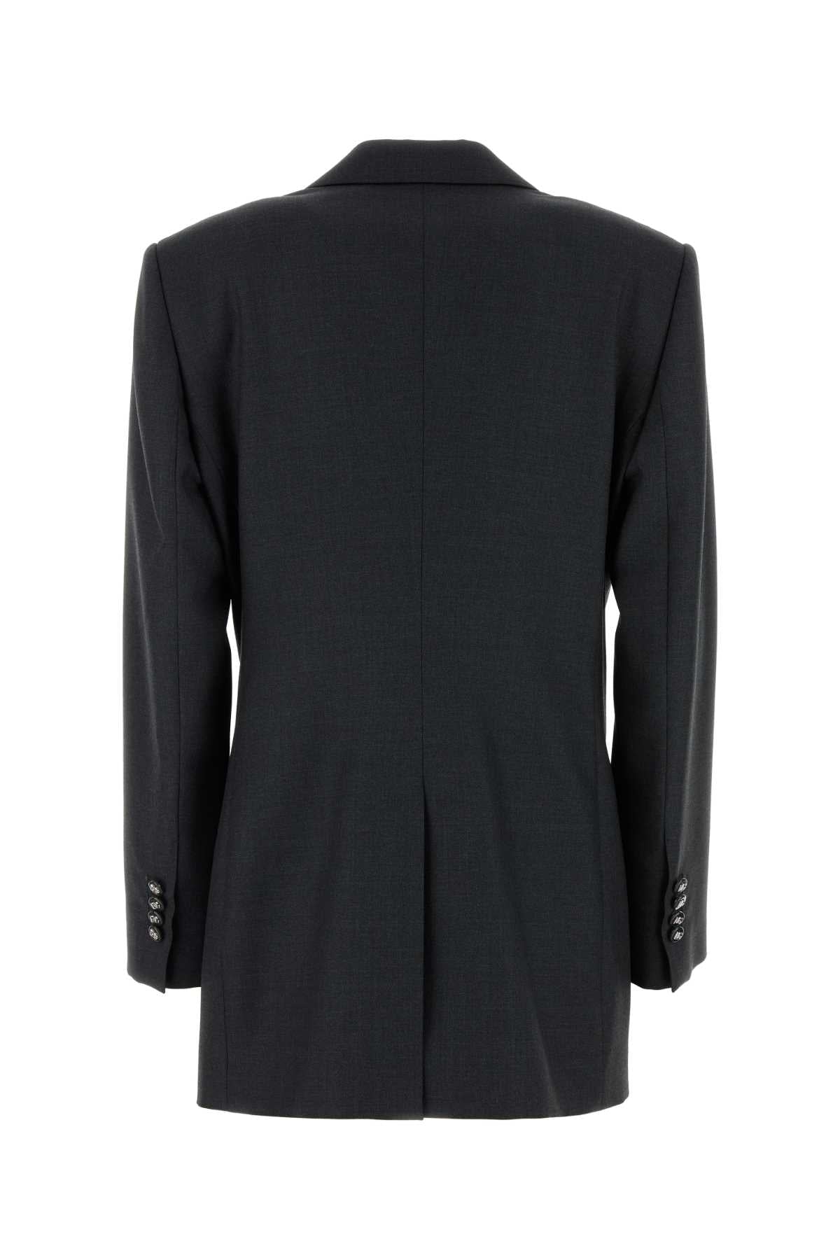 Dolce & Gabbana Women Graphite Wool Blazer DOLCE & GABBANA
