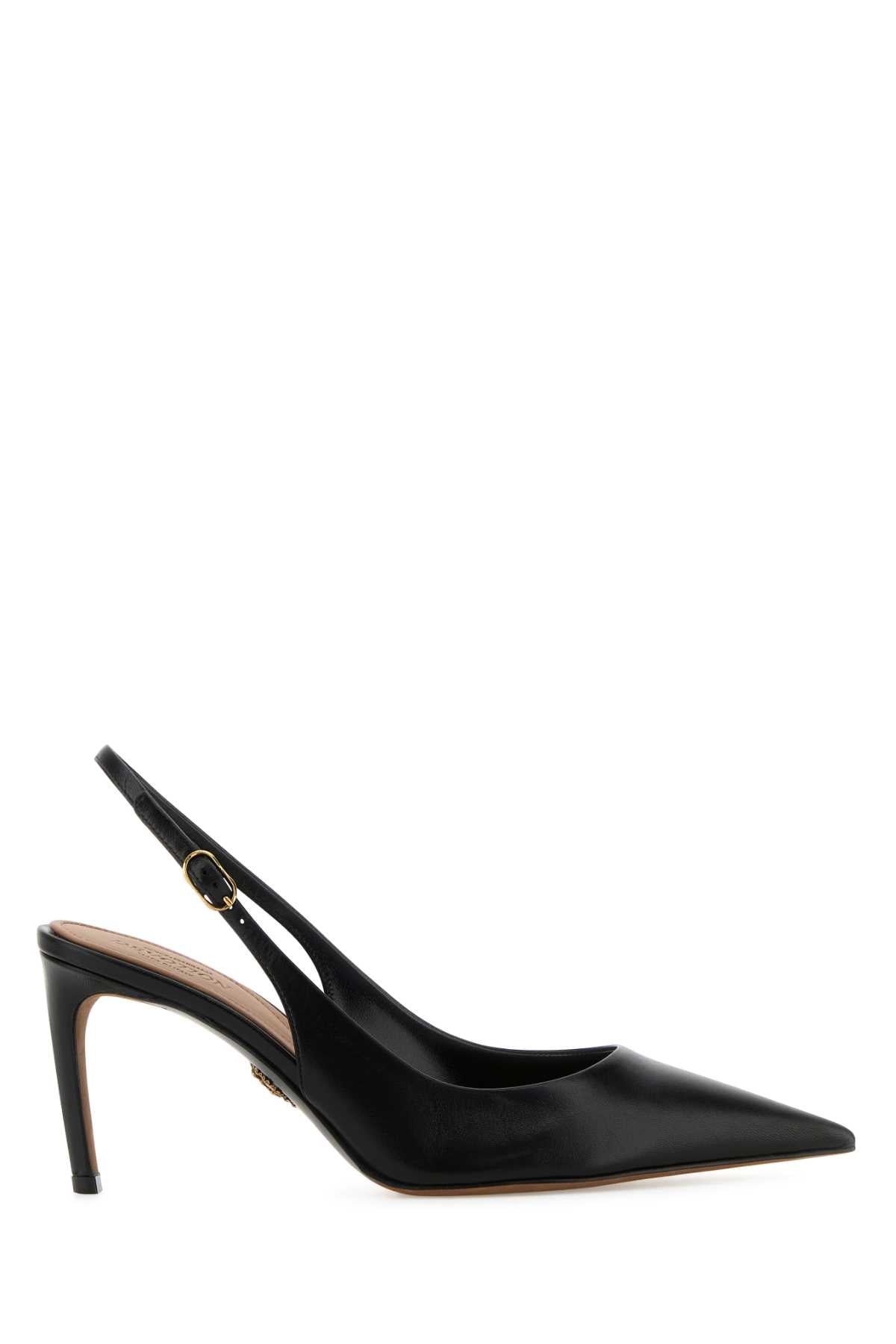 Dolce & Gabbana Women Black Leather Devotion 75 Pumps DOLCE & GABBANA