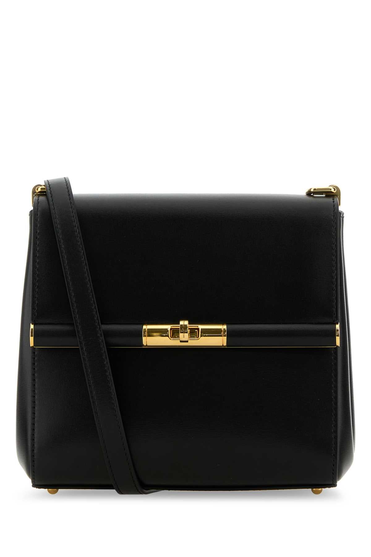 Dolce & Gabbana Women Black Leather Marlene Crossbody Bag DOLCE & GABBANA