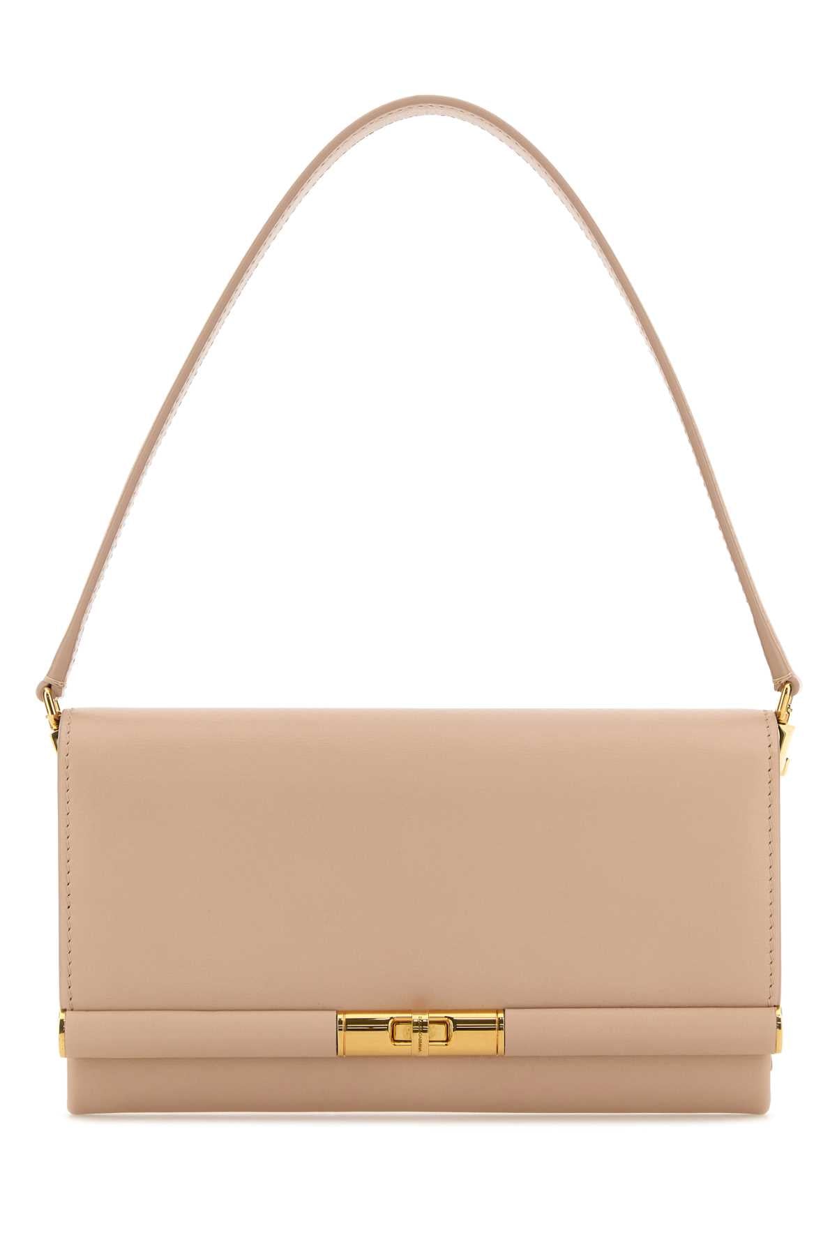 Dolce & Gabbana Women Powder Pink Leather Marlene Clutch DOLCE & GABBANA